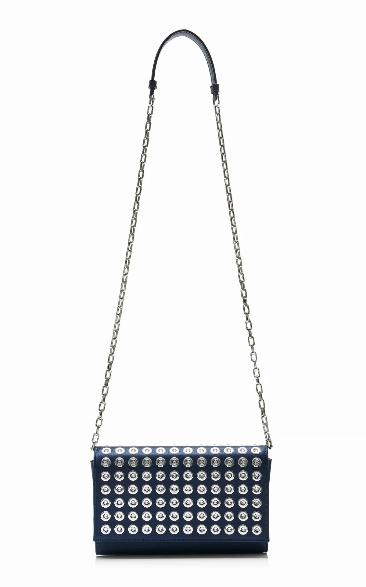 Paloma Studded Satin Clutch by Christian Louboutin