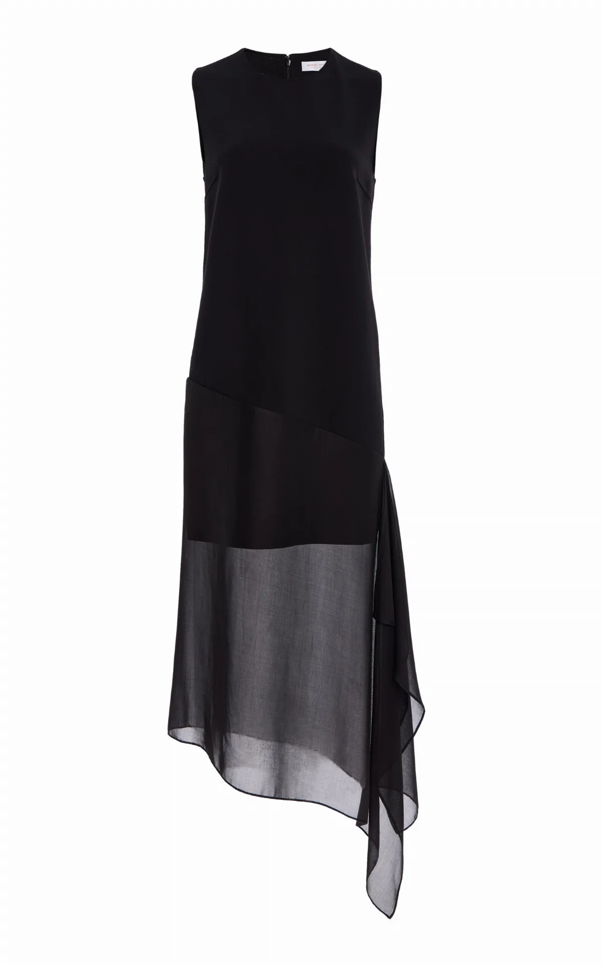 Skirt-Veiled Stretch-Wool Crepe Midi Dress by Michael Kors Collection
