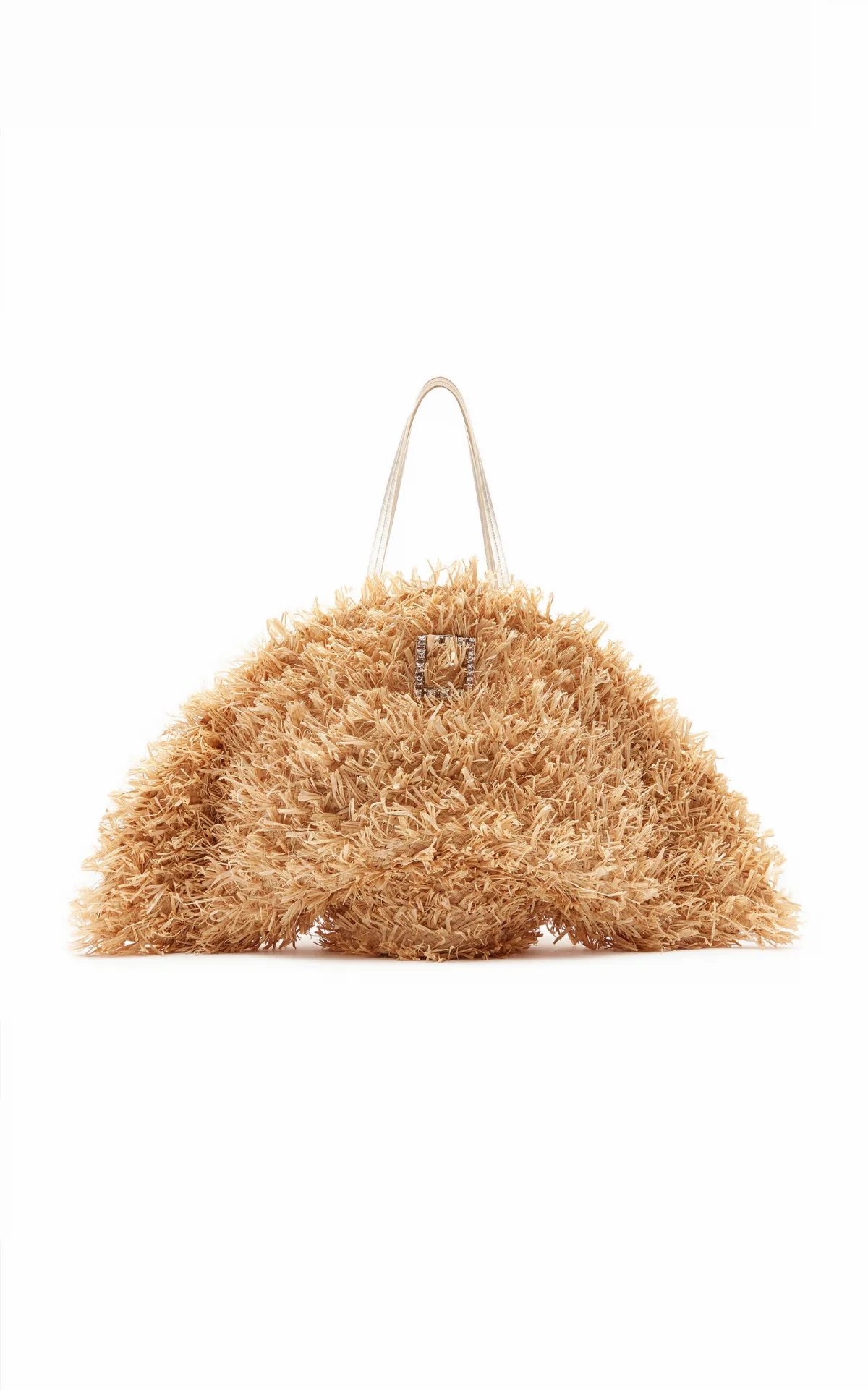 Tres Vivier Panier-Raffia Tote Bag by Roger Vivier