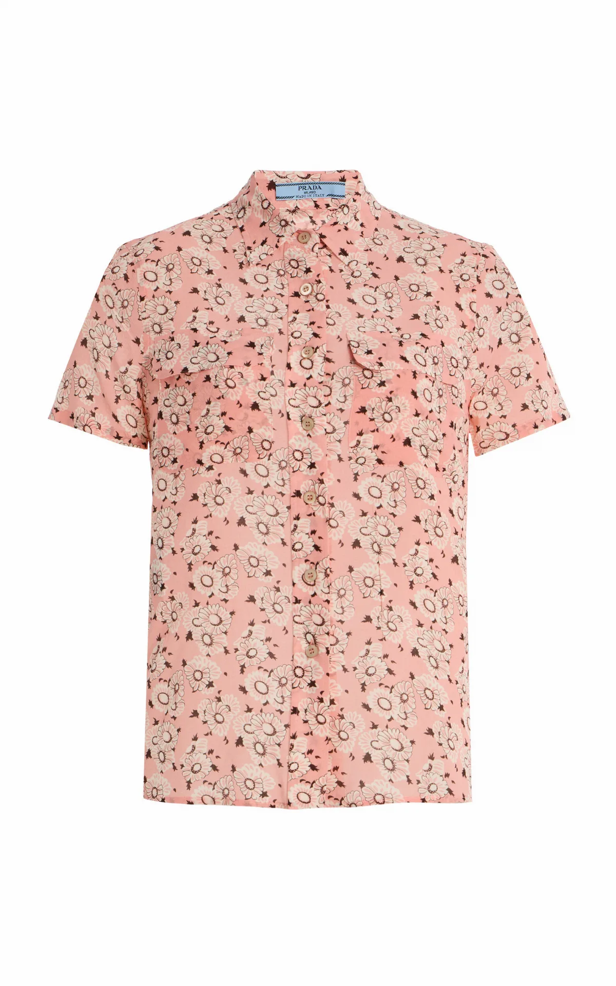 Floral Georgette Shirt by Prada