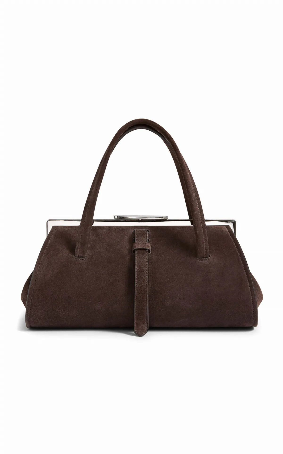 The Maxwell Bag in Suede by Brandon Maxwell