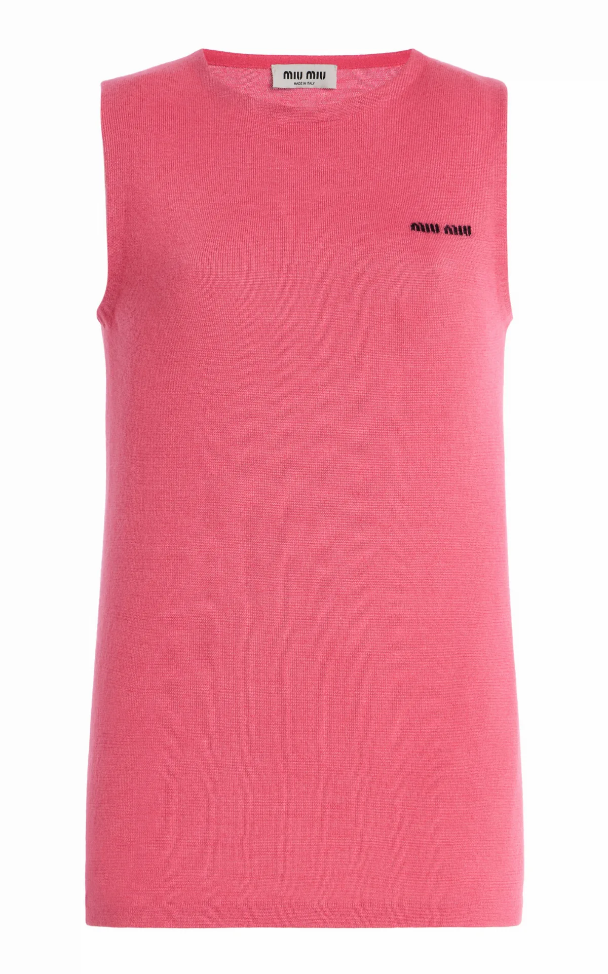 Cashmere-Silk Sleeveless Sweater by Miu Miu