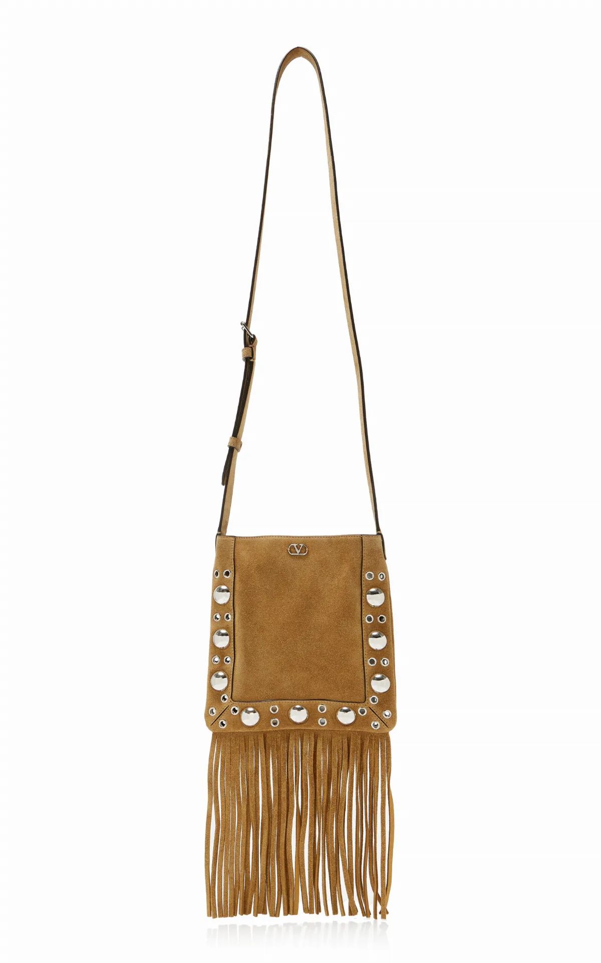 Small Nellcote Studded Suede Crossbody Bag by Valentino Garavani