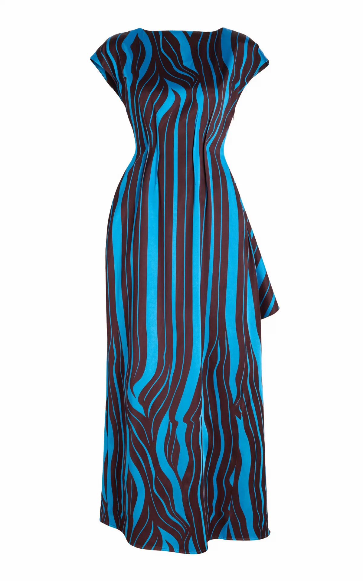 Isoria Draped Satin Maxi Dress by Proenza Schouler