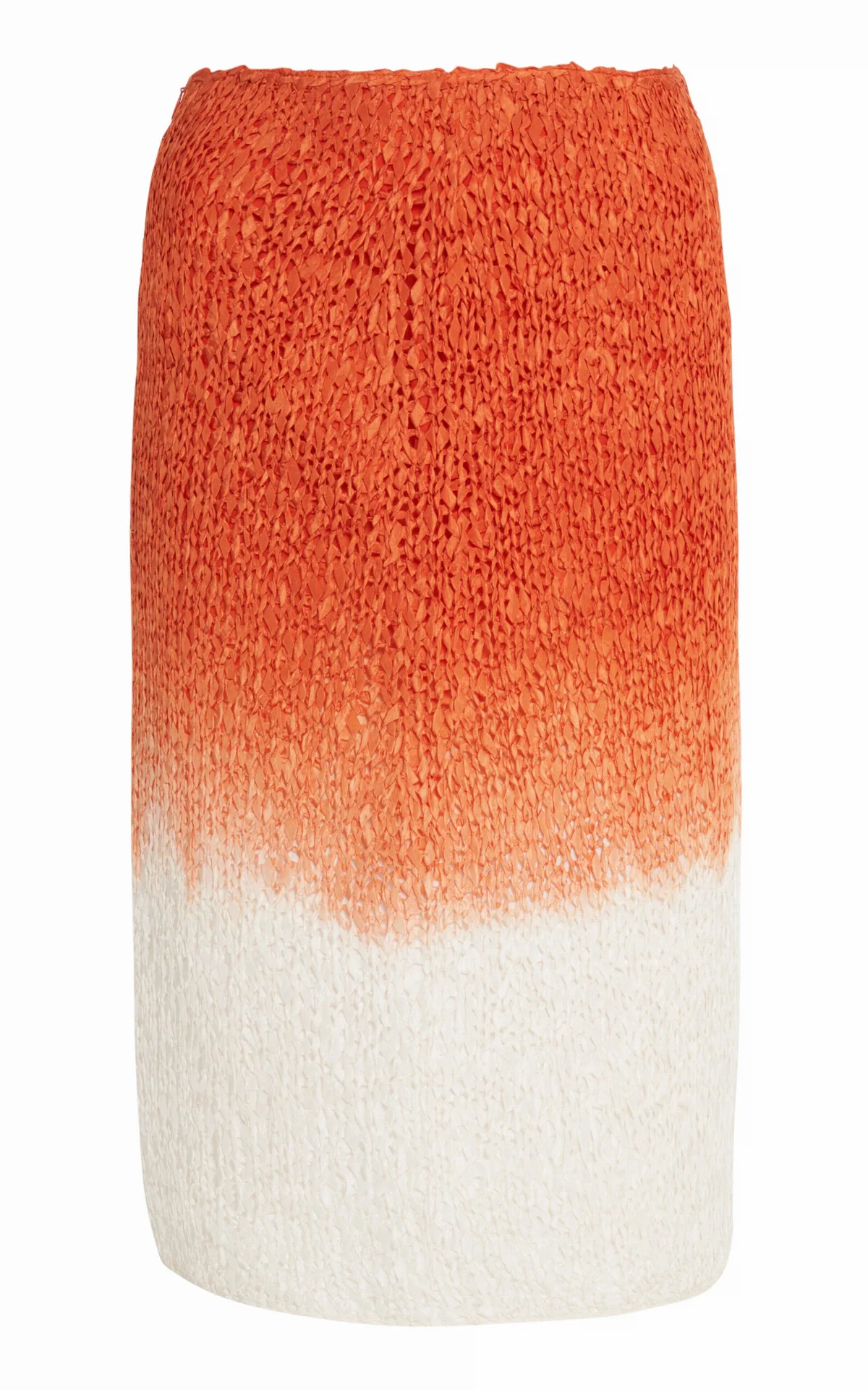 Lightweight Wool Silk Overdye Knit Midi Skirt by Bottega Veneta
