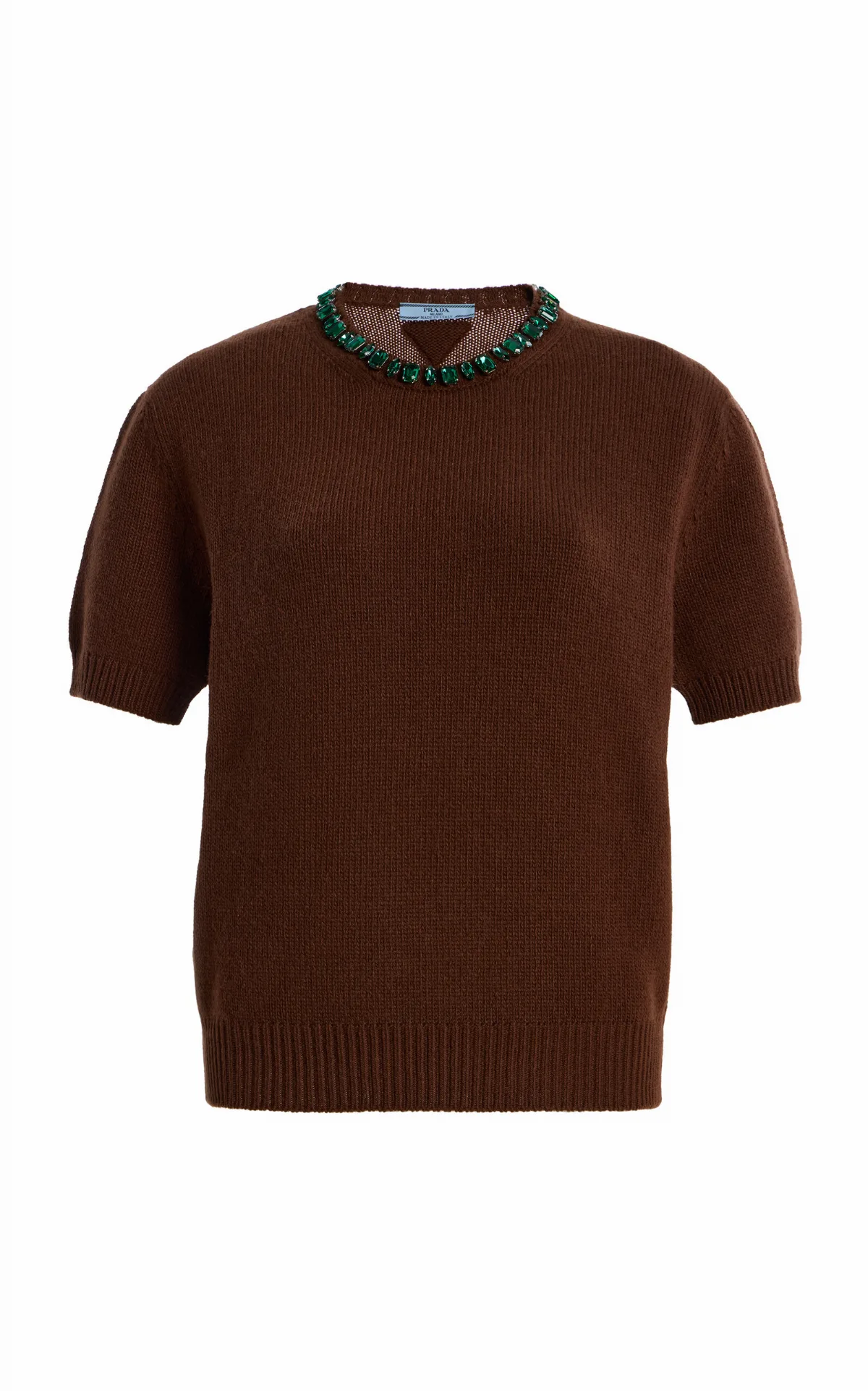 Embellished Wool-Cashmere Sweater by Prada
