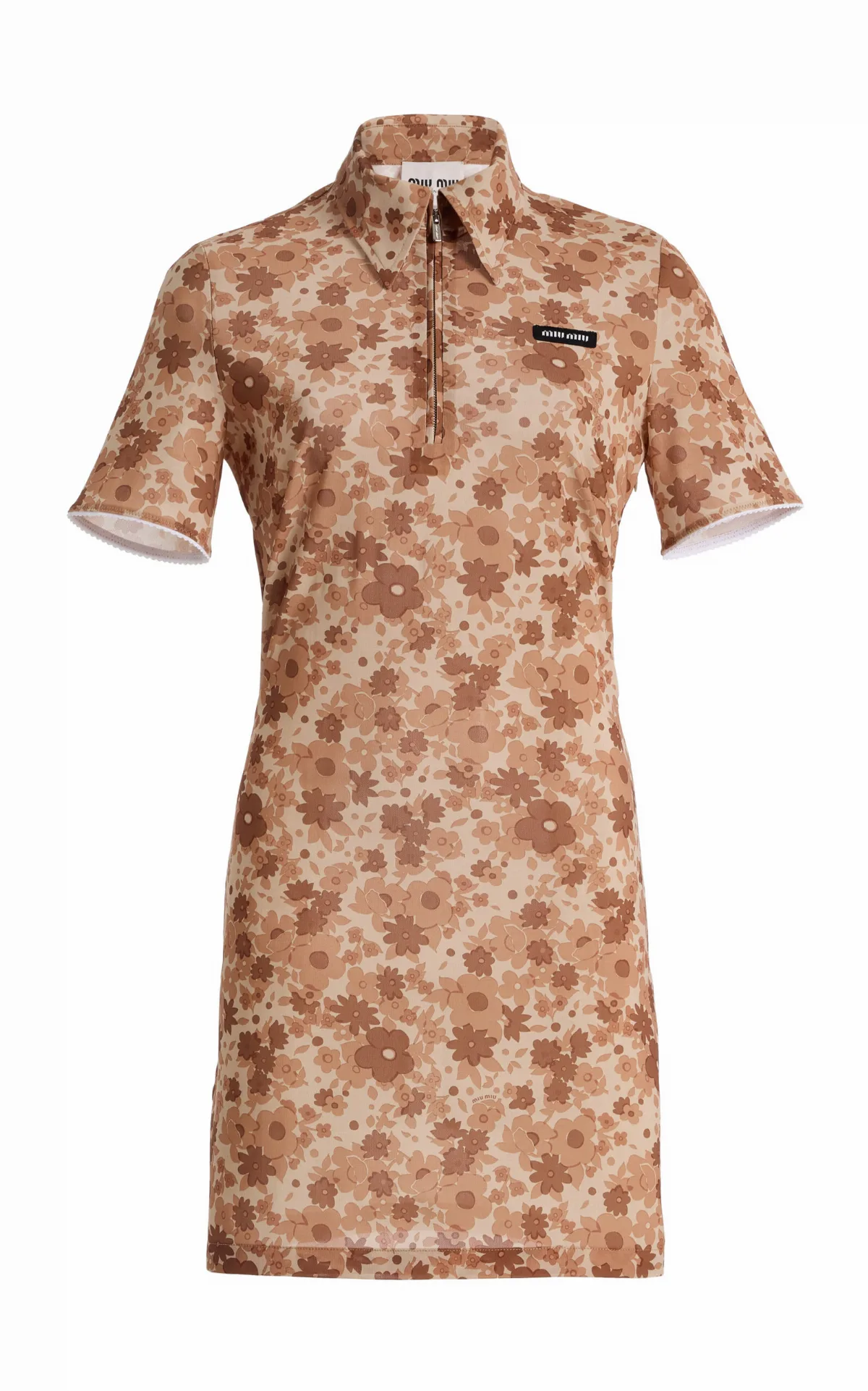 Floral Jersey Mini Dress by Miu Miu