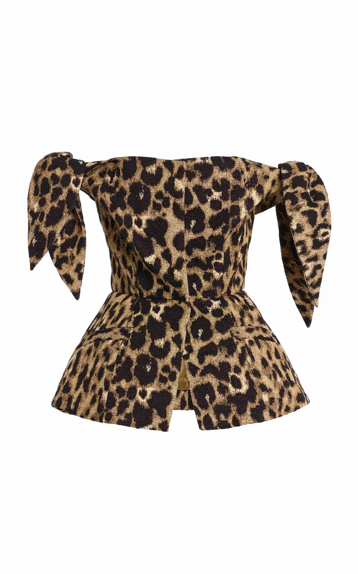 Leopard Jacquard Top by Harithand