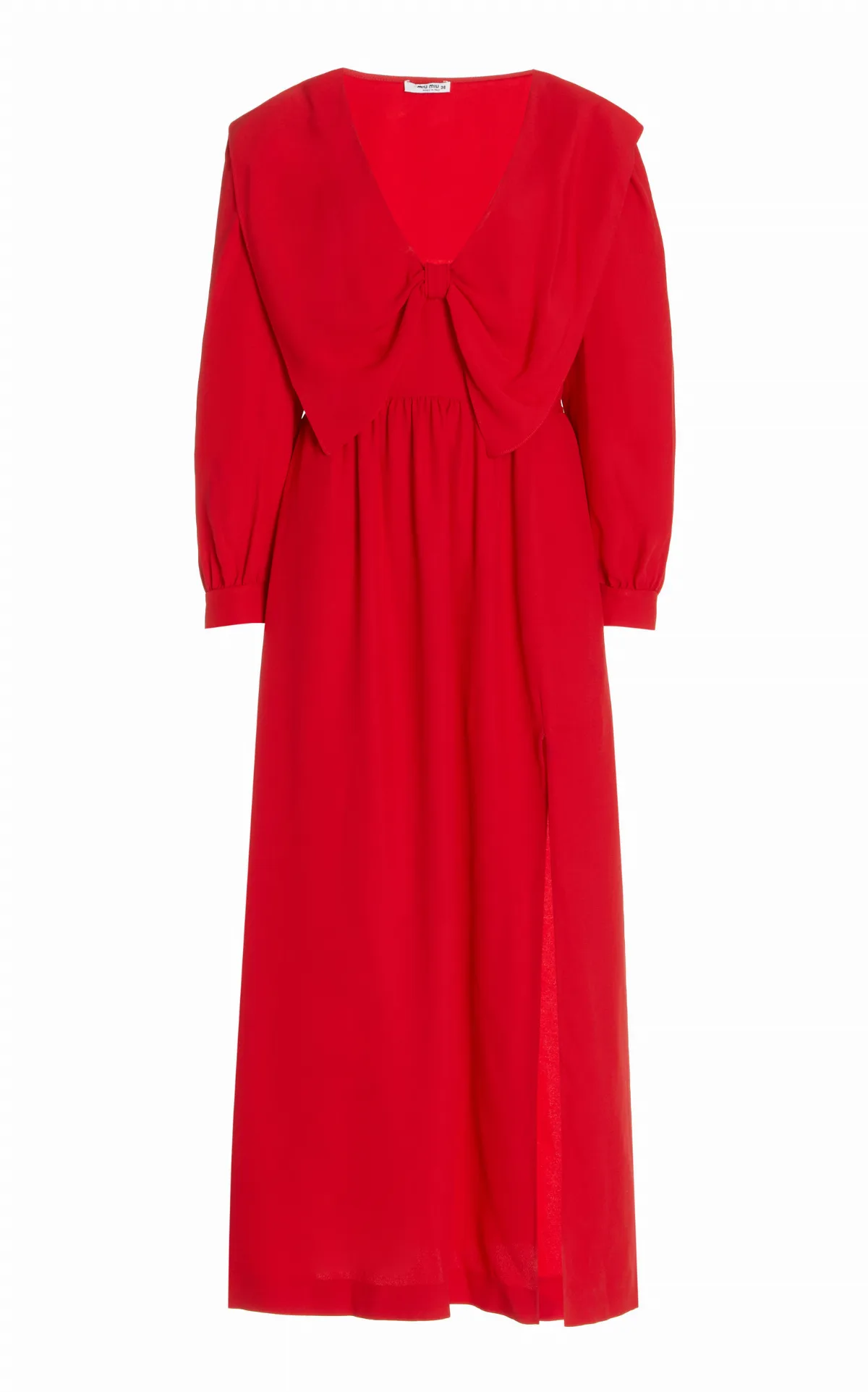 Satin Sable Dress by Miu Miu