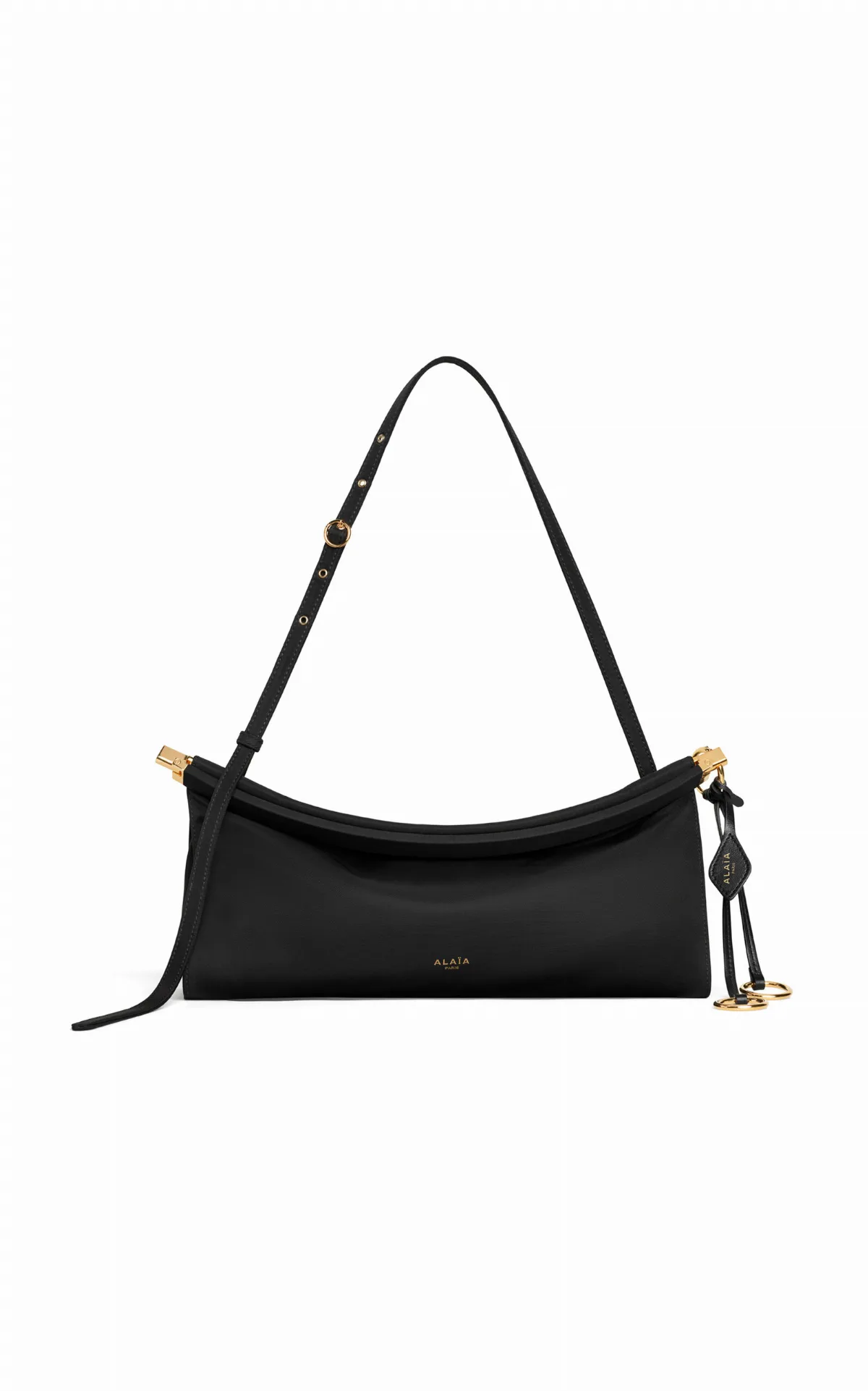 Le Click Medium Nylon East-West Shoulder Bag by ALAÏA
