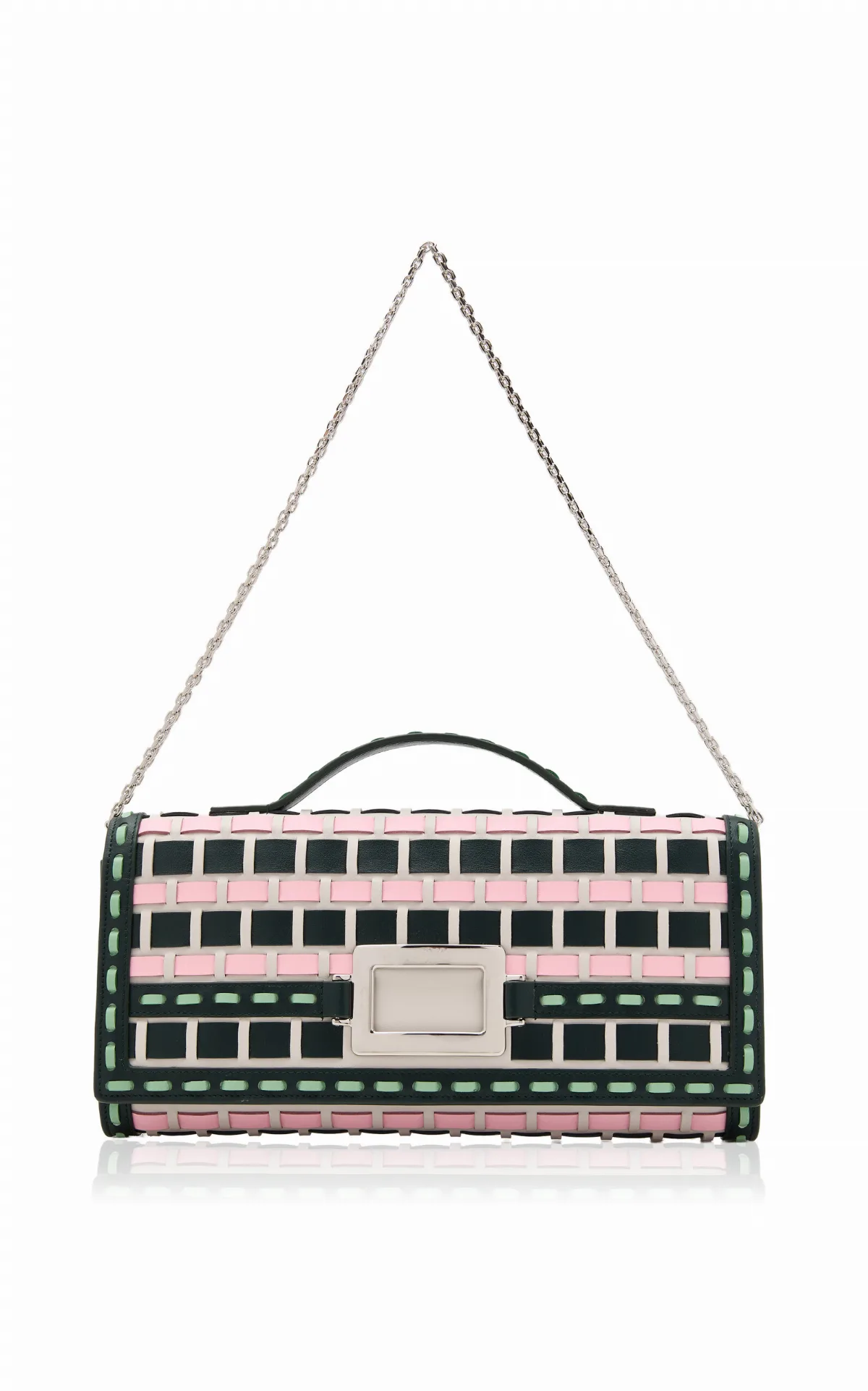 Belle Vivier Leather Clutch by Roger Vivier