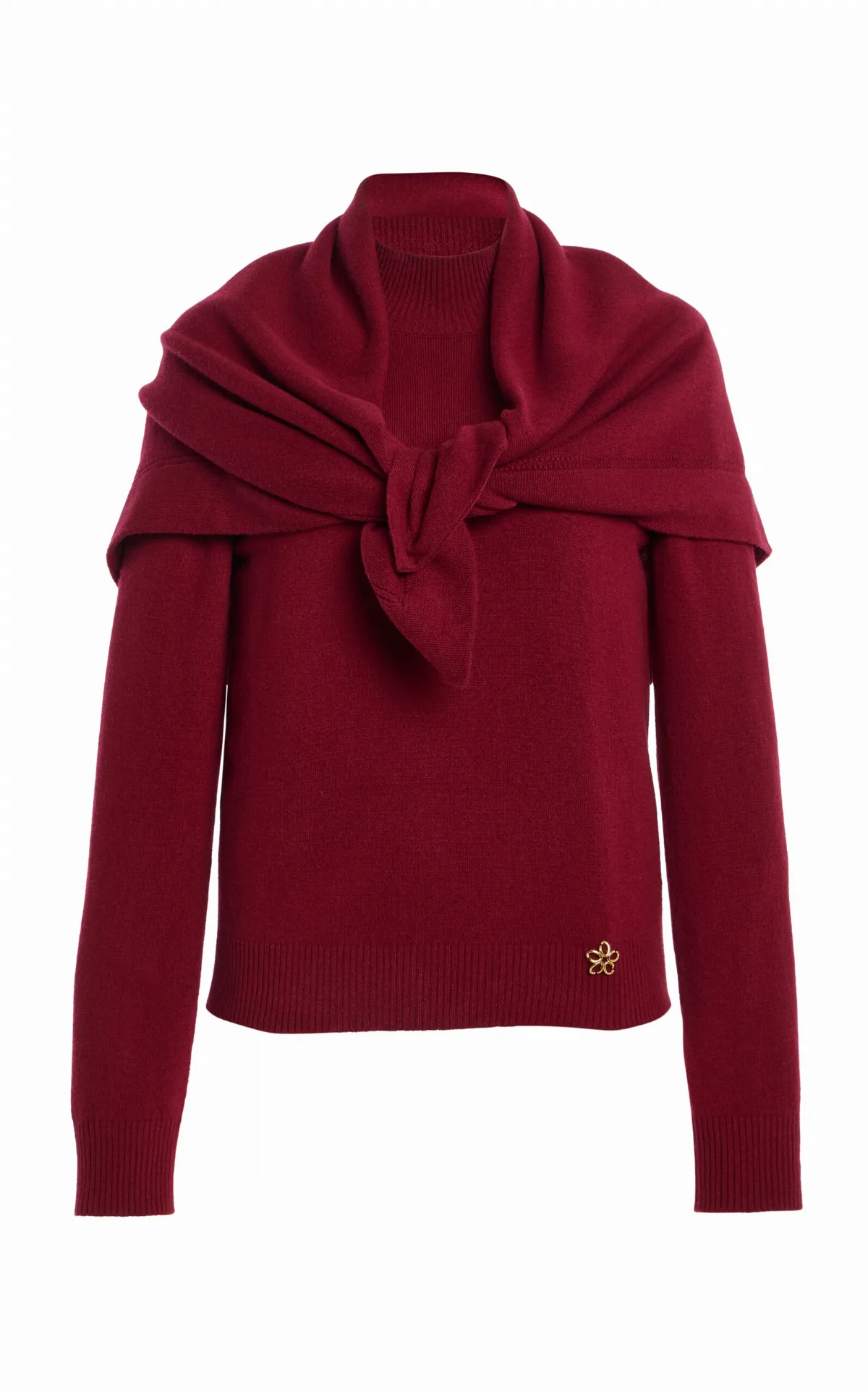 Combo Cashmere Sweater by Oscar de la Renta