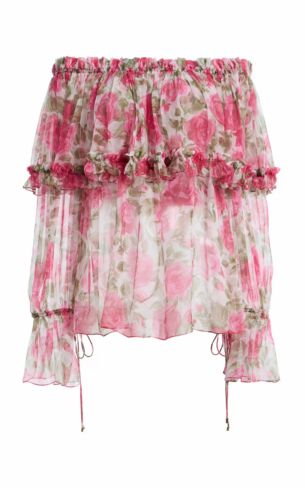 Floral-Print Silk Blouse by Chloé