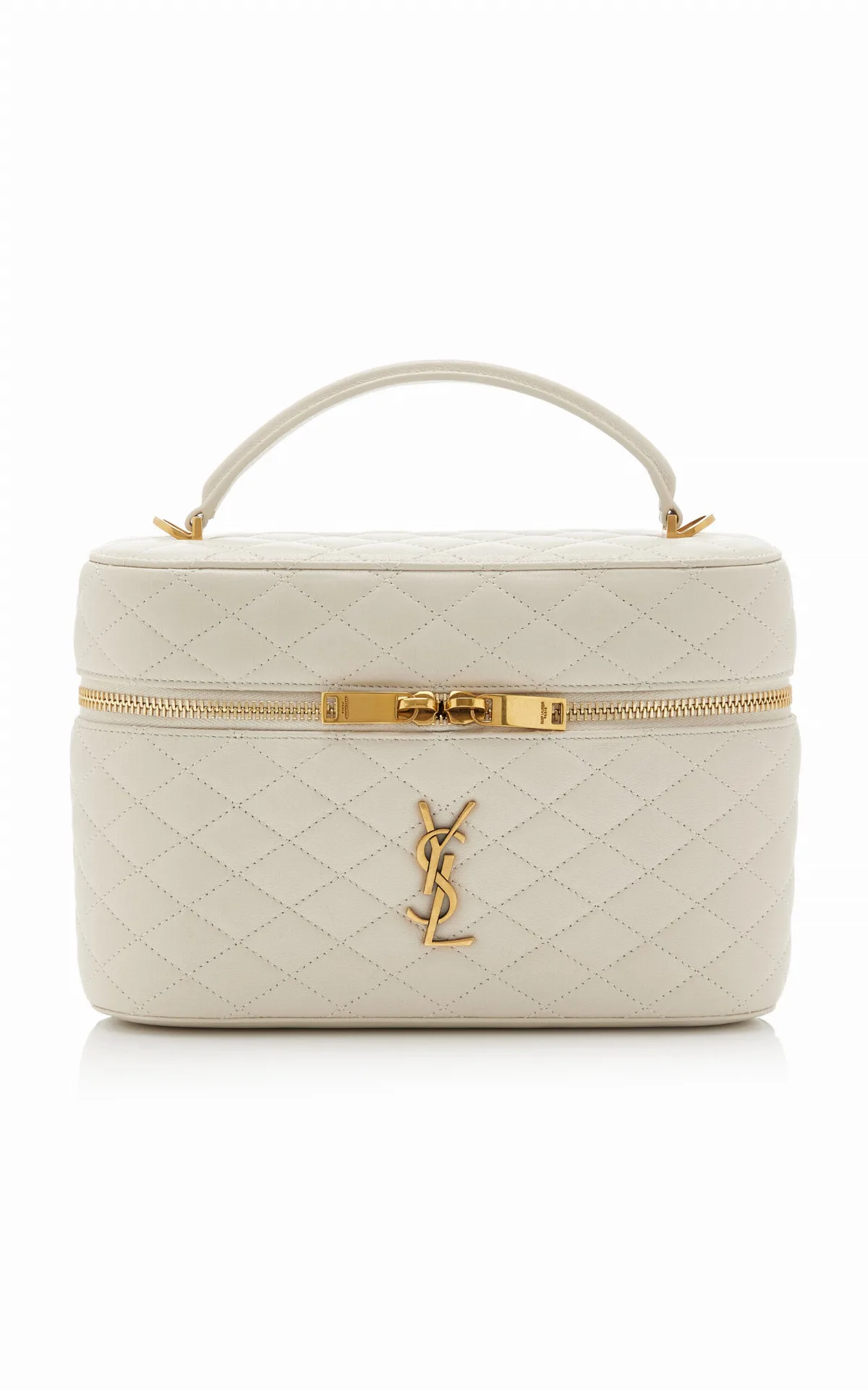 Gaby Large Quilted Leather Vanity Bag by Saint Laurent