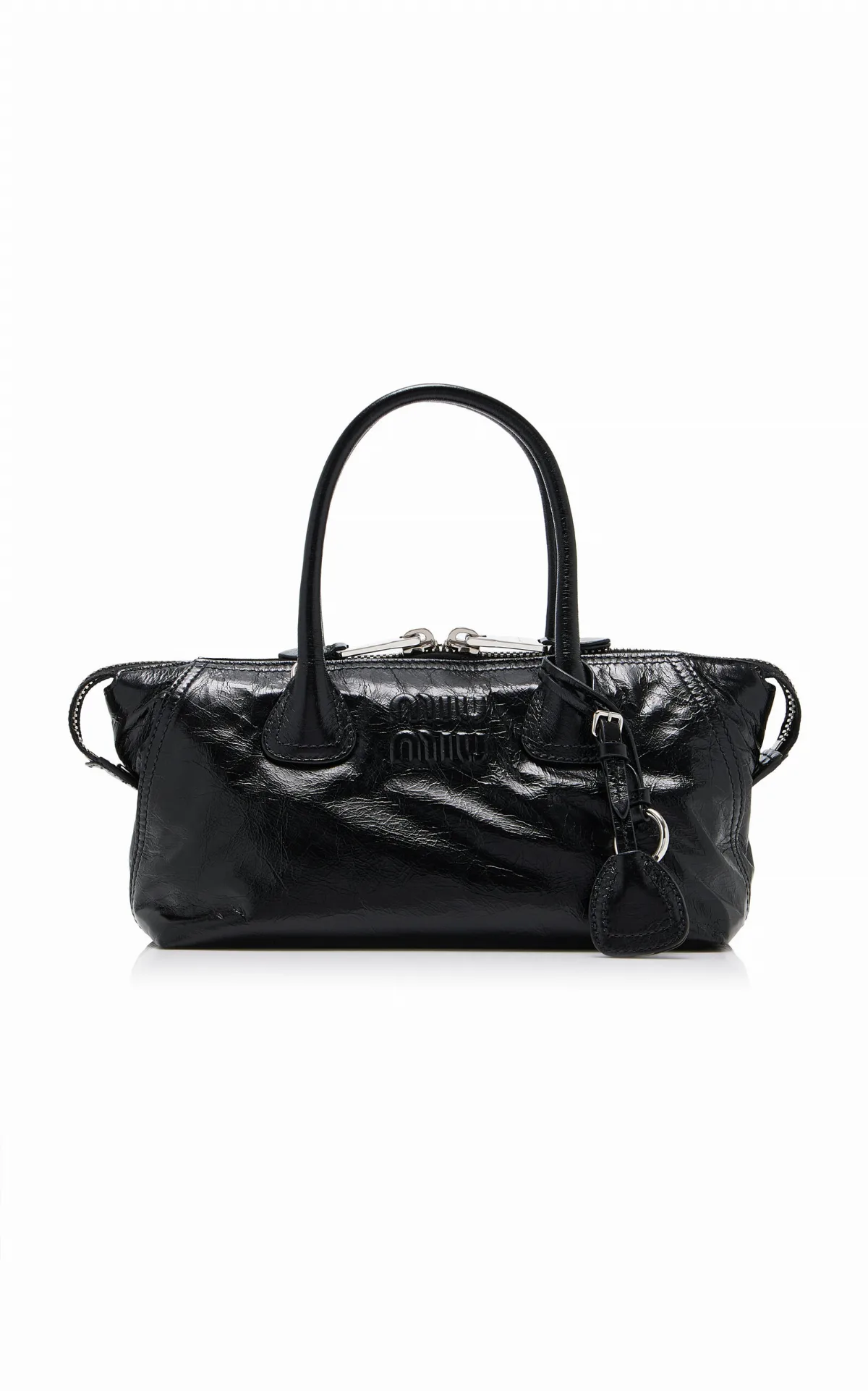 Leather Top Handle Bag by Miu Miu