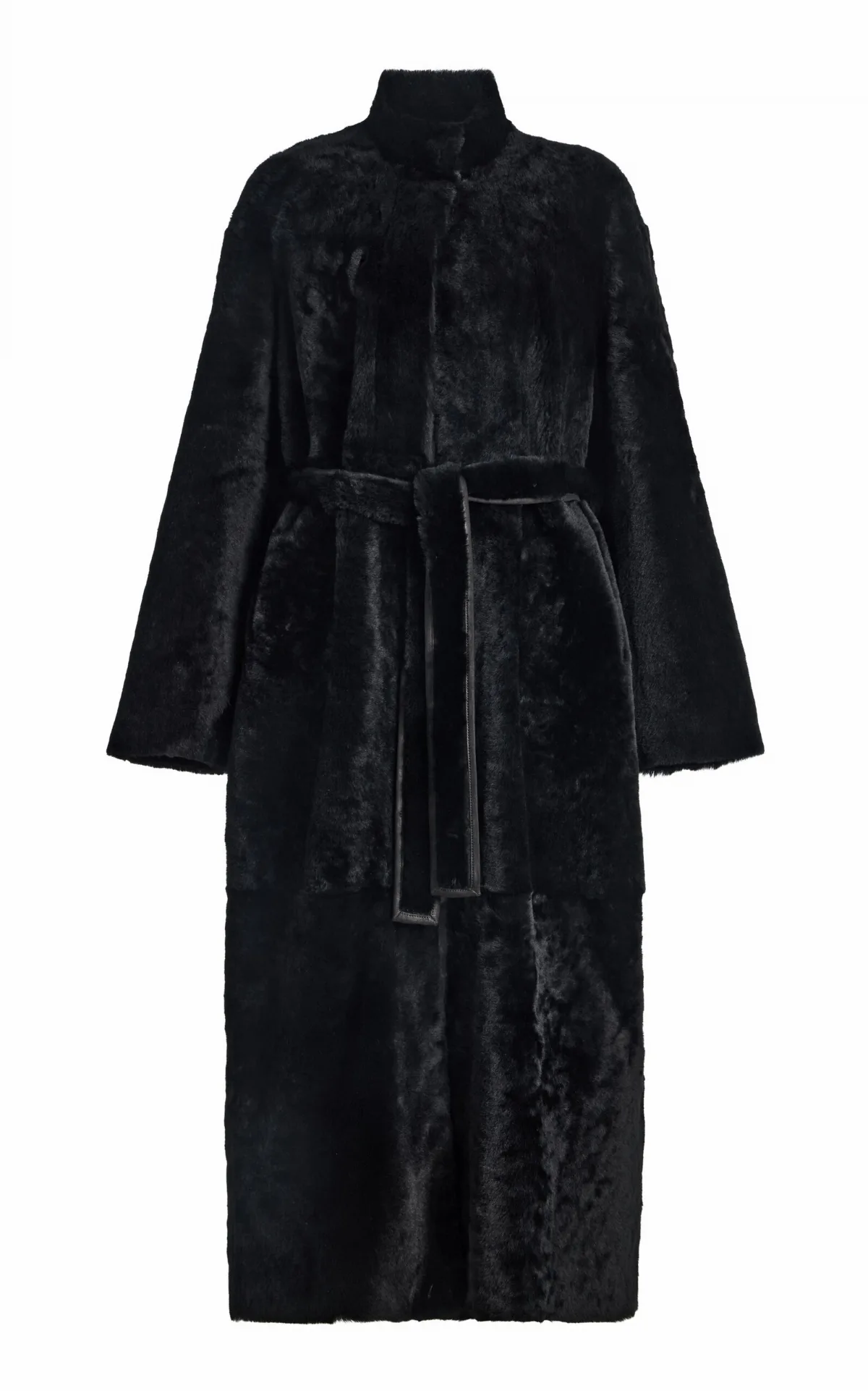 Grace Leather Coat by Nour Hammour