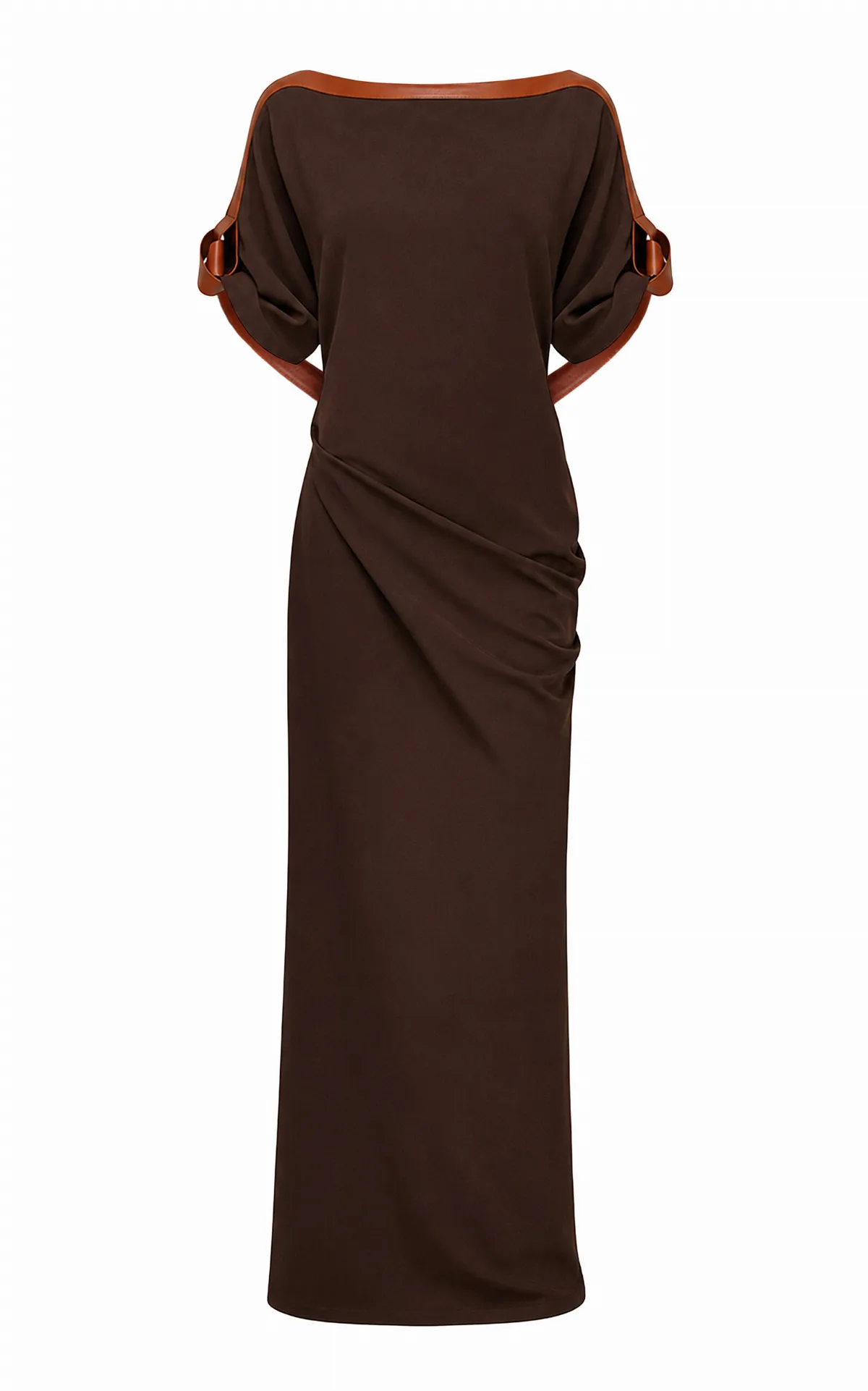 Ruched Crepe Maxi Dress by Ferragamo