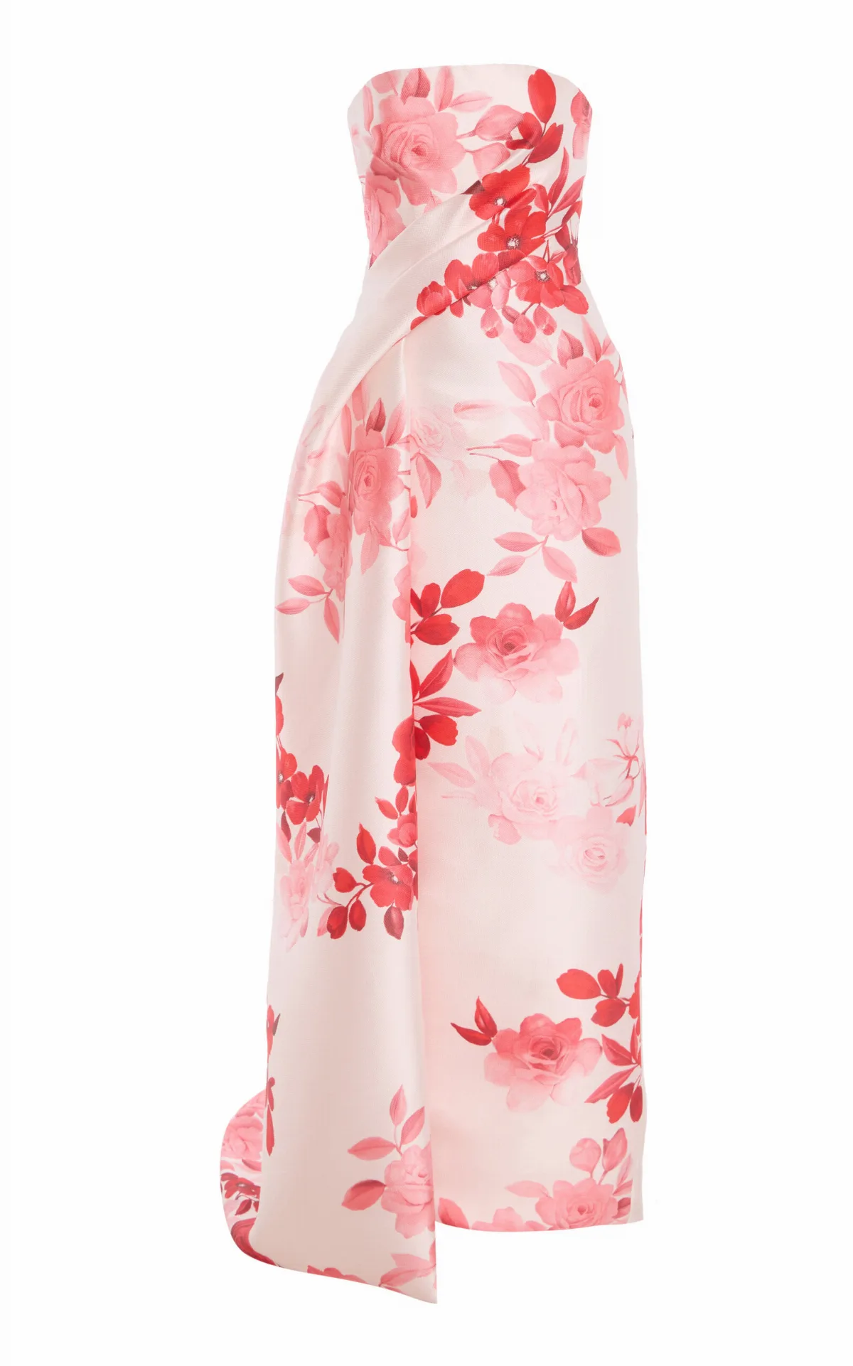 Strapless Draped Column Gown by Monique Lhuillier