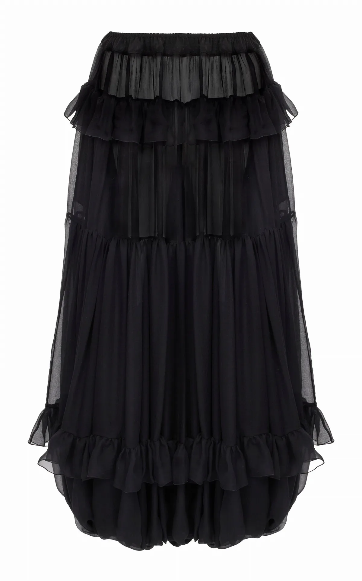 Fluid Pleated Silk Pants by Chloé