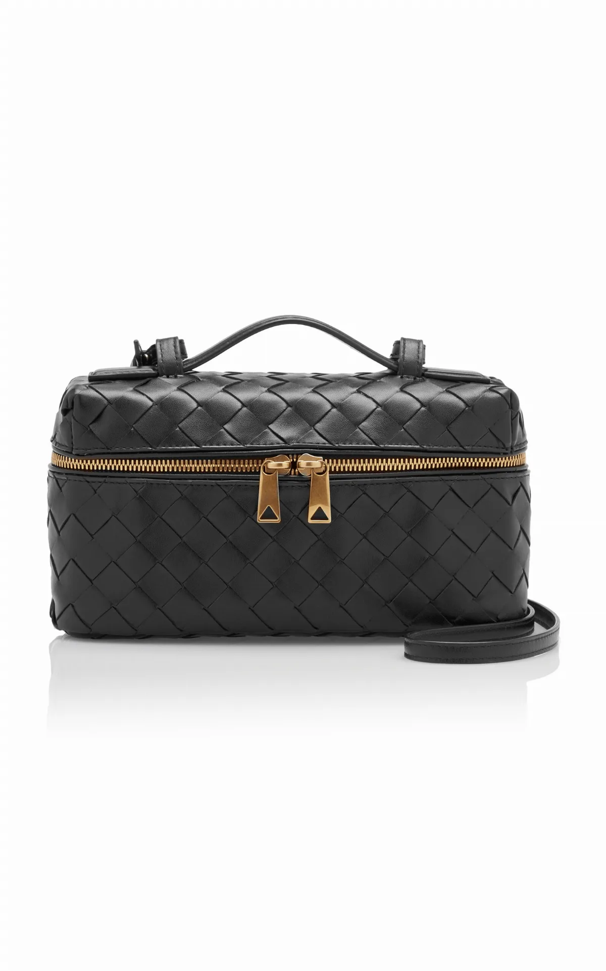 Bang Bang Intrecciato Leather Vanity Case by Bottega Veneta