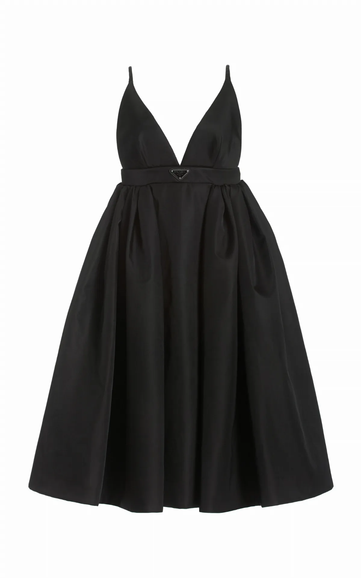 Logo-Detailed Nylon Gabardine Midi Dress by Prada