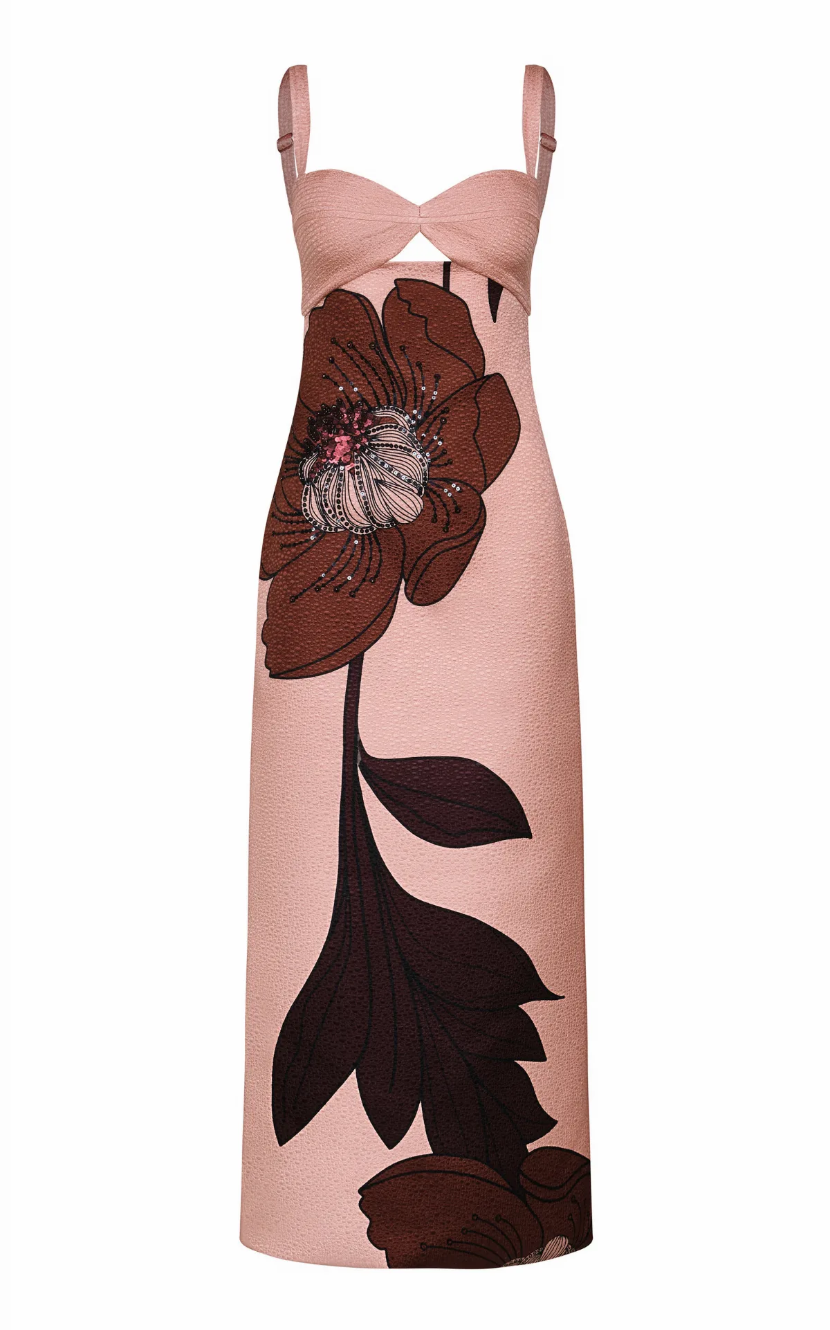 Powerful Stitches Embroidered Maxi Dress by Johanna Ortiz