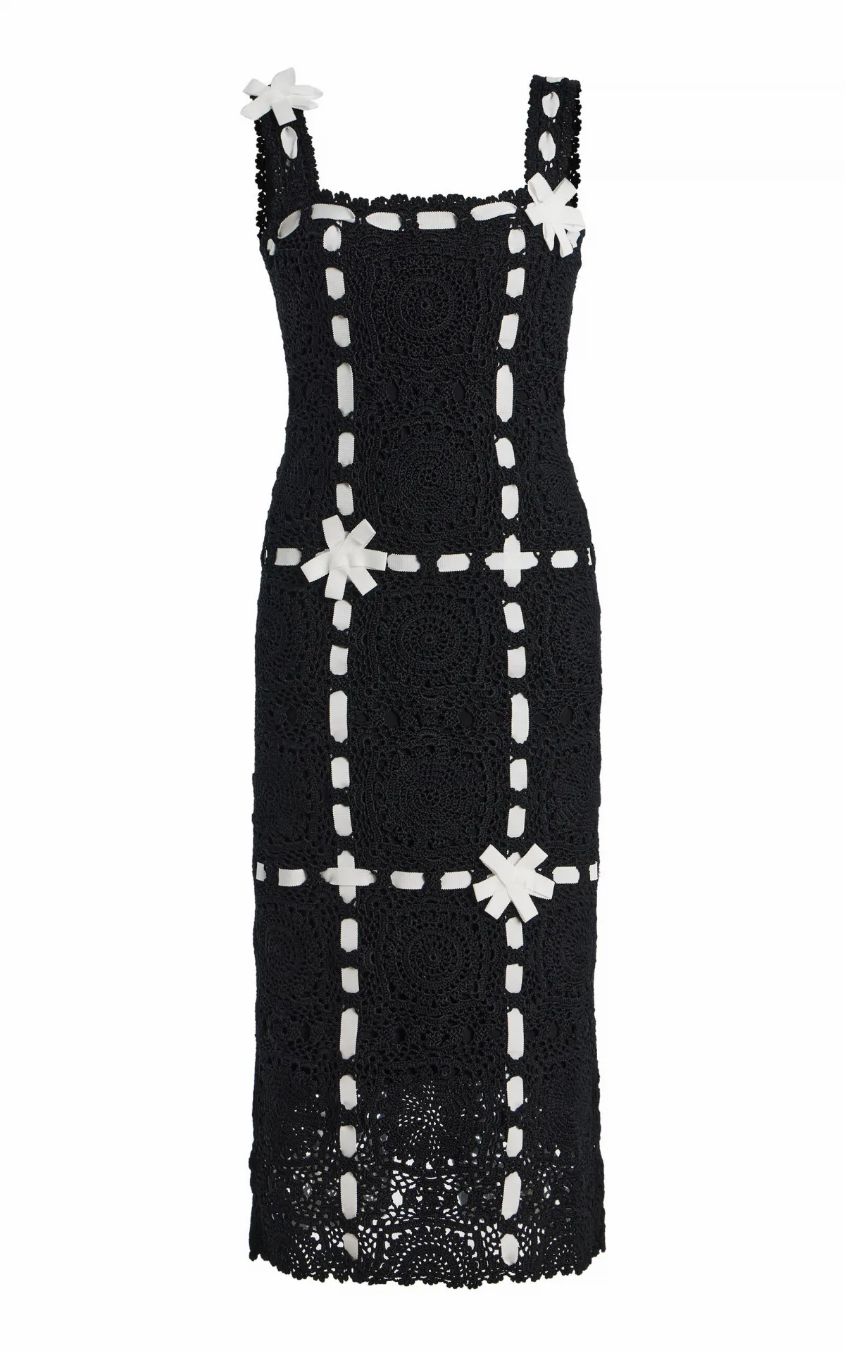Hand-Crocheted Midi Dress by Carolina Herrera