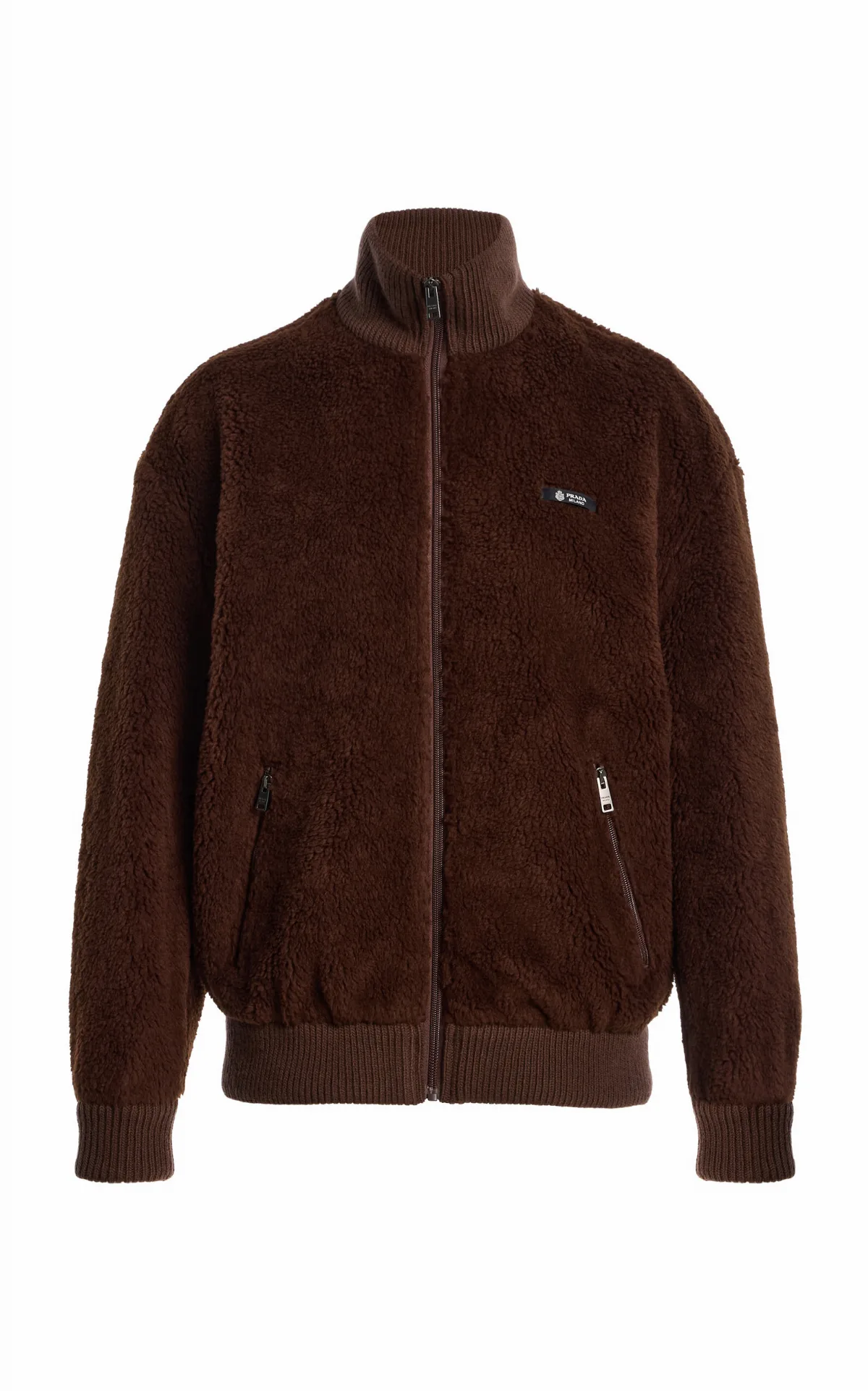 Wool-Blend Fleece Jacket by Prada