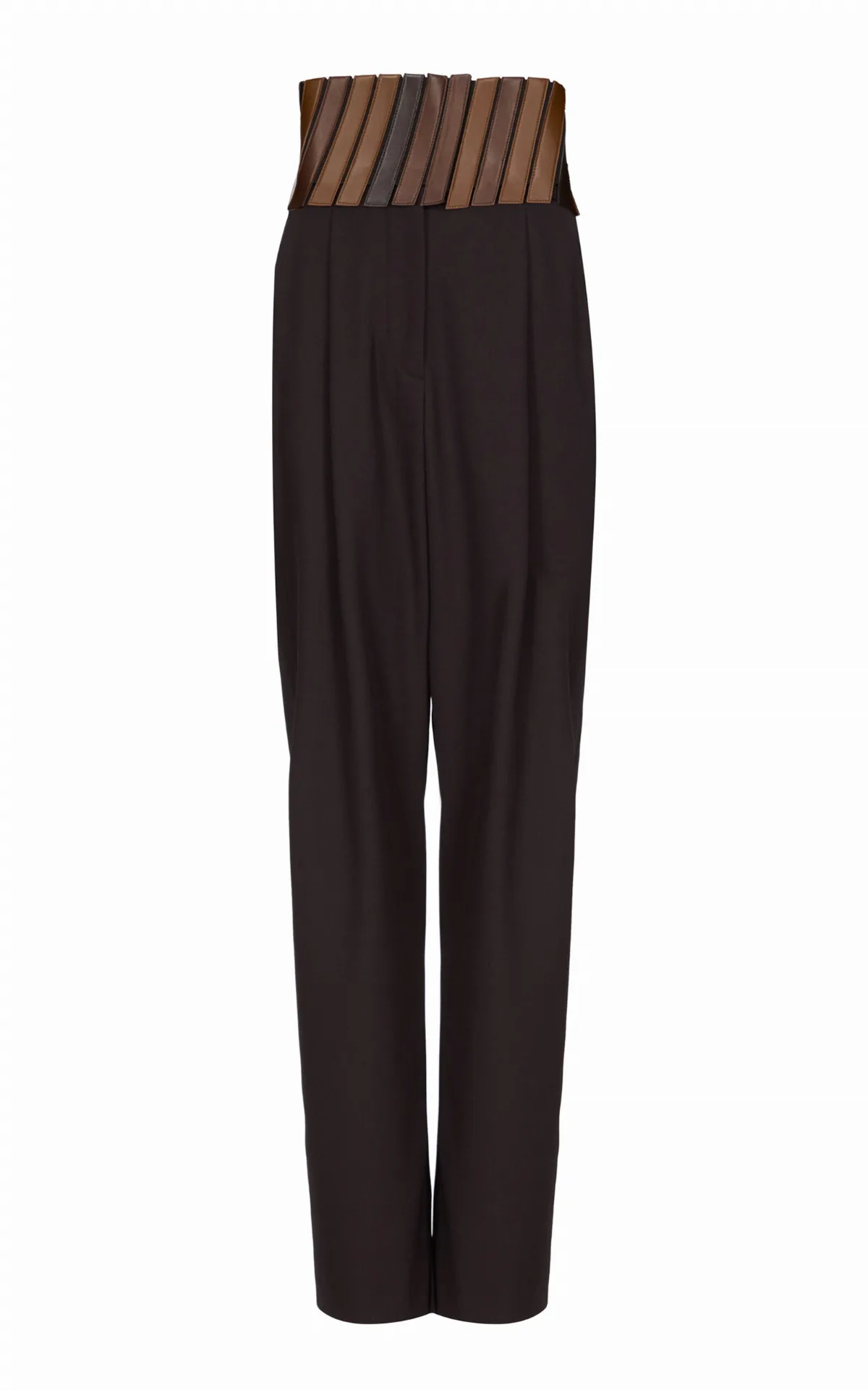 Belted Wool Straight-Leg Pants by ALAÏA