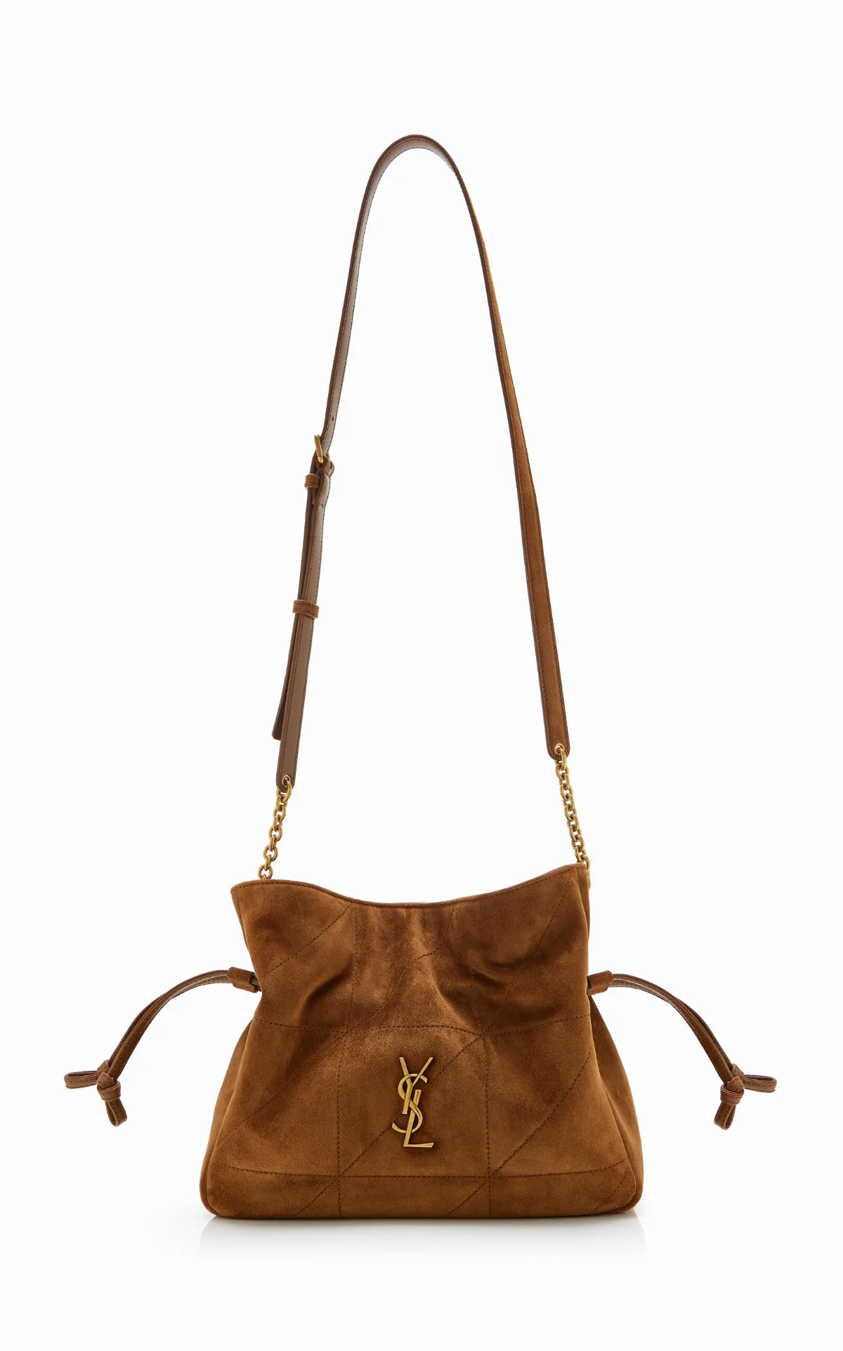 Jamie Suede Shoulder Pouch by Saint Laurent