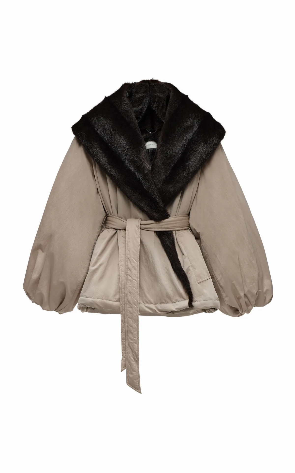 Plush-Trimmed Nylon Puff Jacket by Magda Butrym