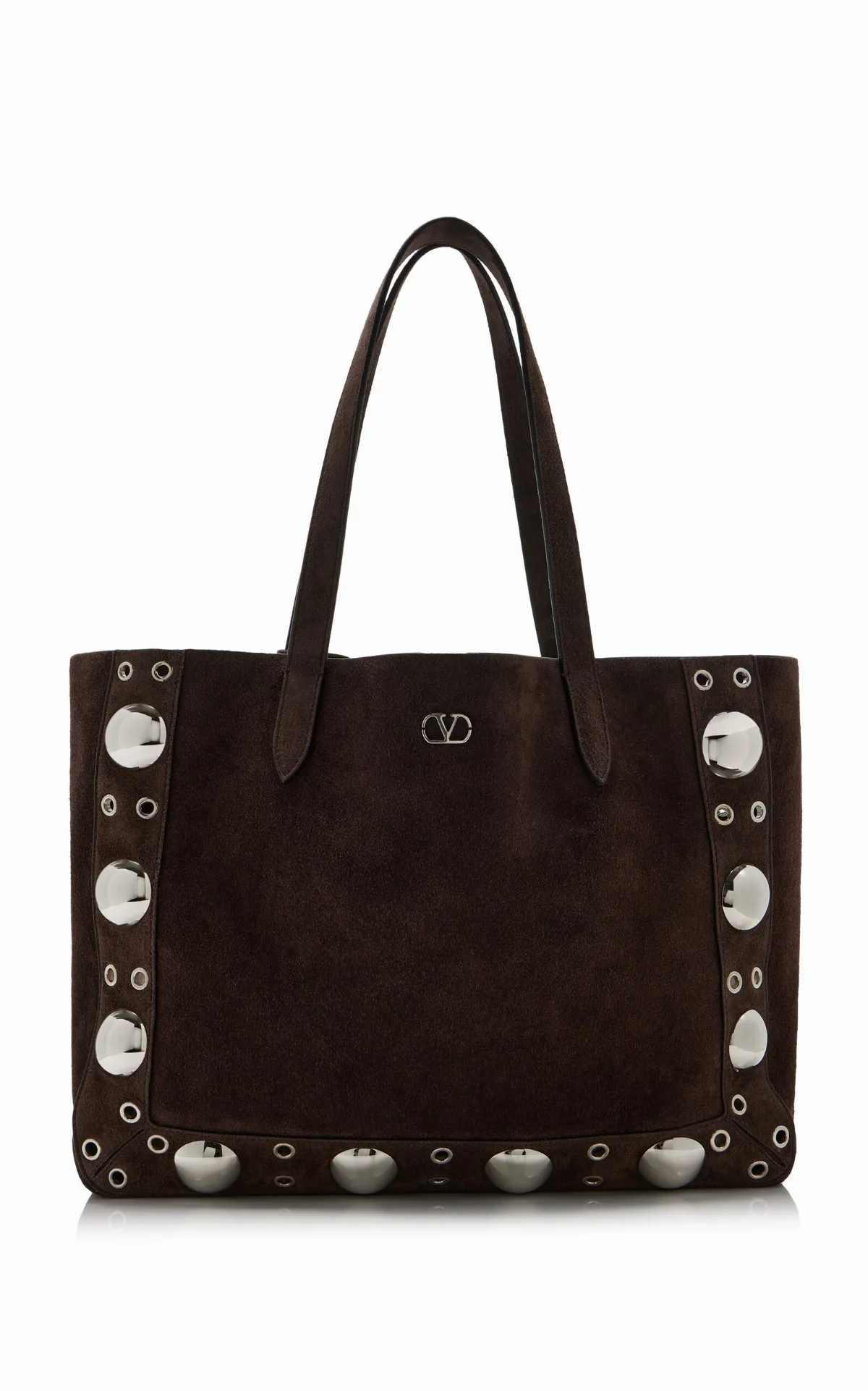 Studded Suede Tote Bag by Valentino Garavani
