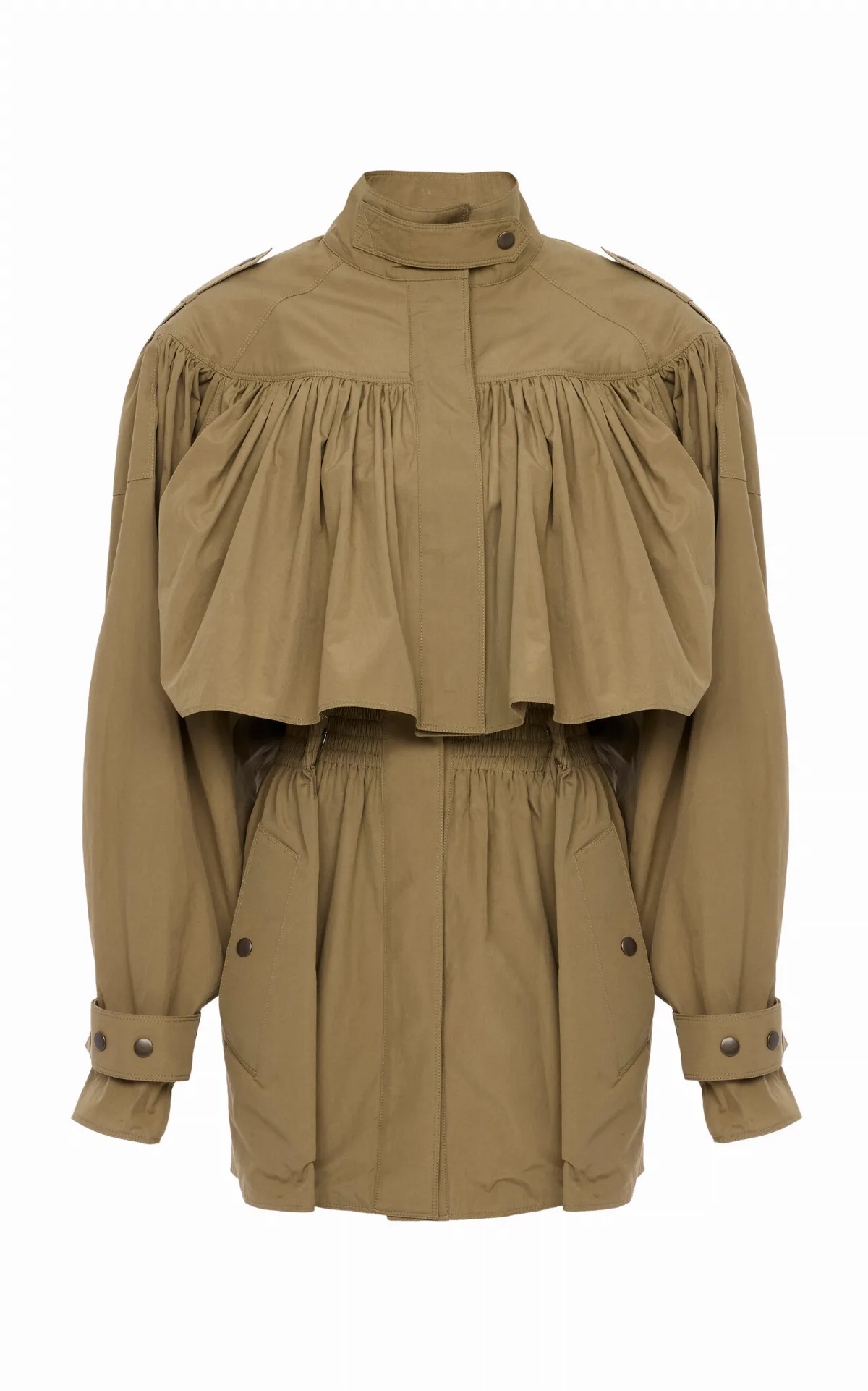Ruched Cotton Utility Jacket by Chloé