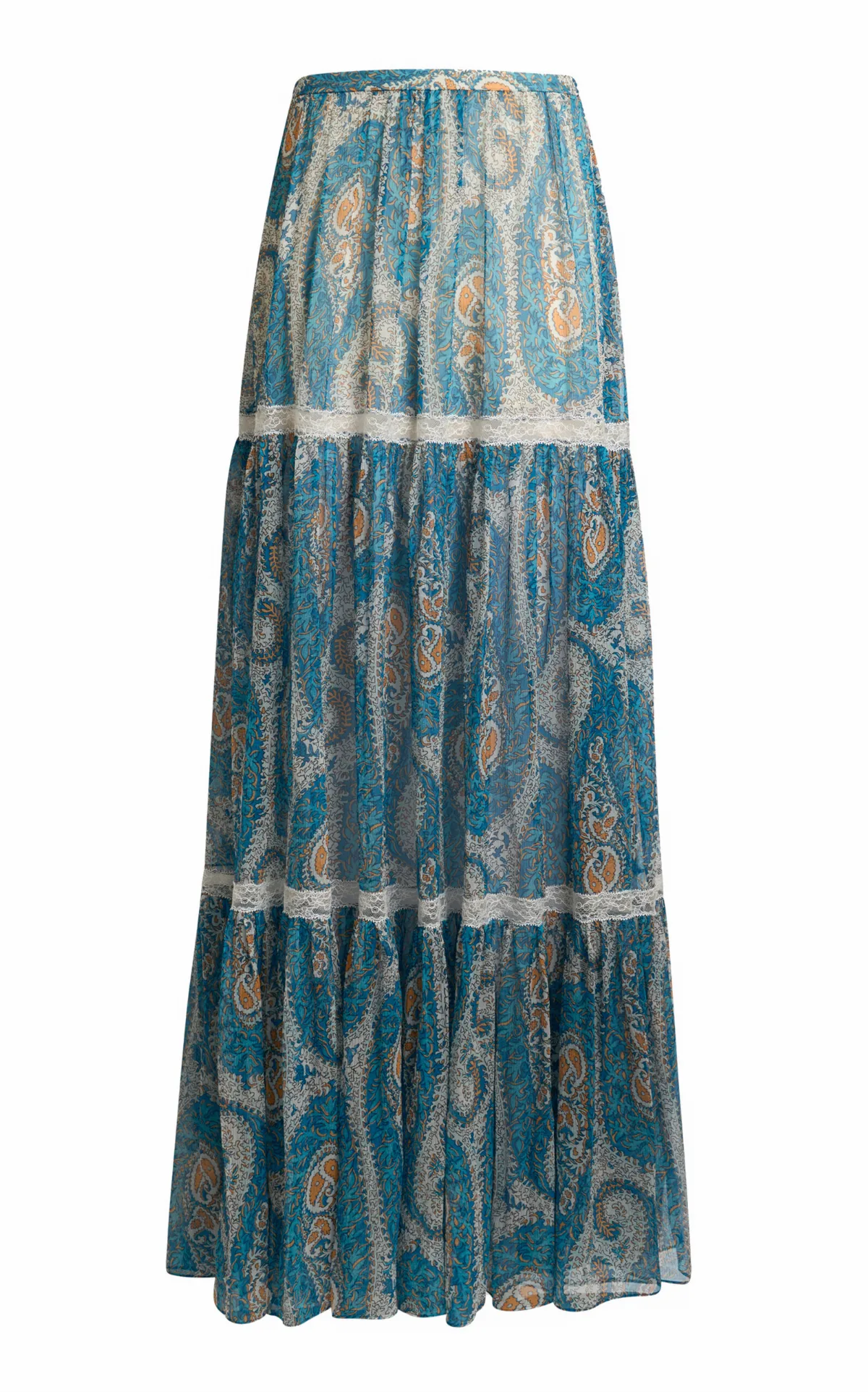 Tiered Silk Maxi Skirt by Etro