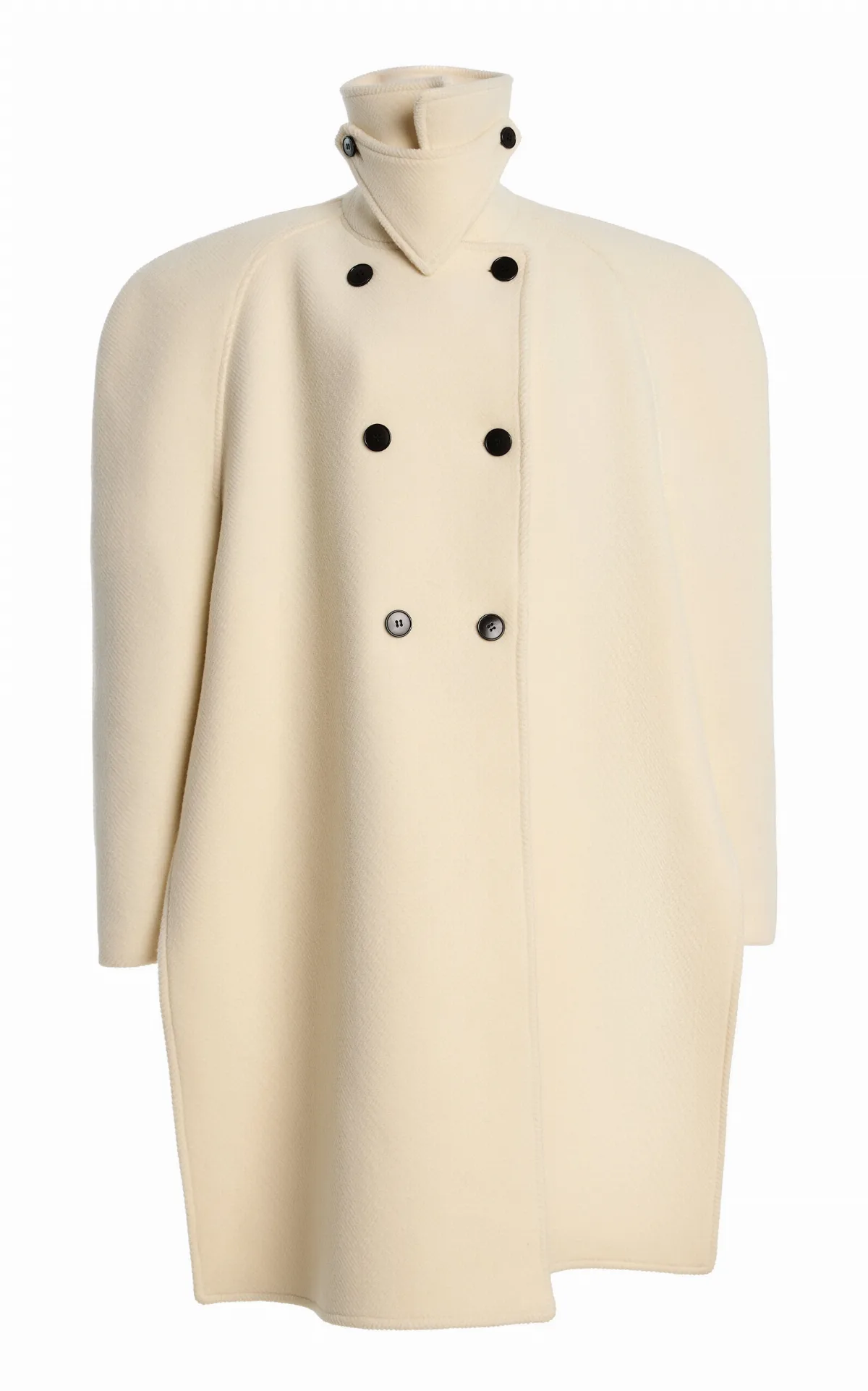 Knot Front Wool Coat by Burc Akyol
