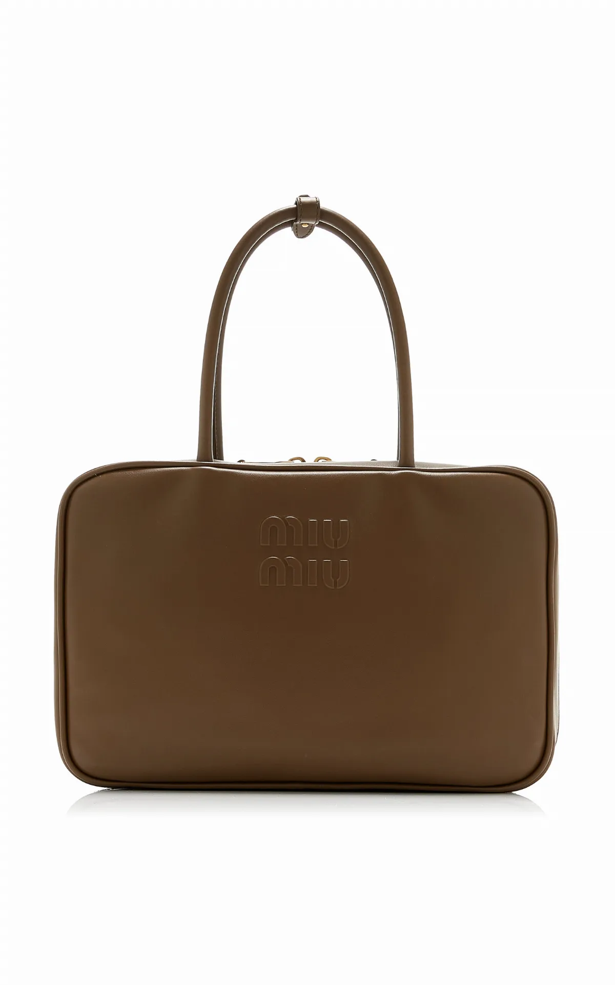 Beau Leather Bag by Miu Miu
