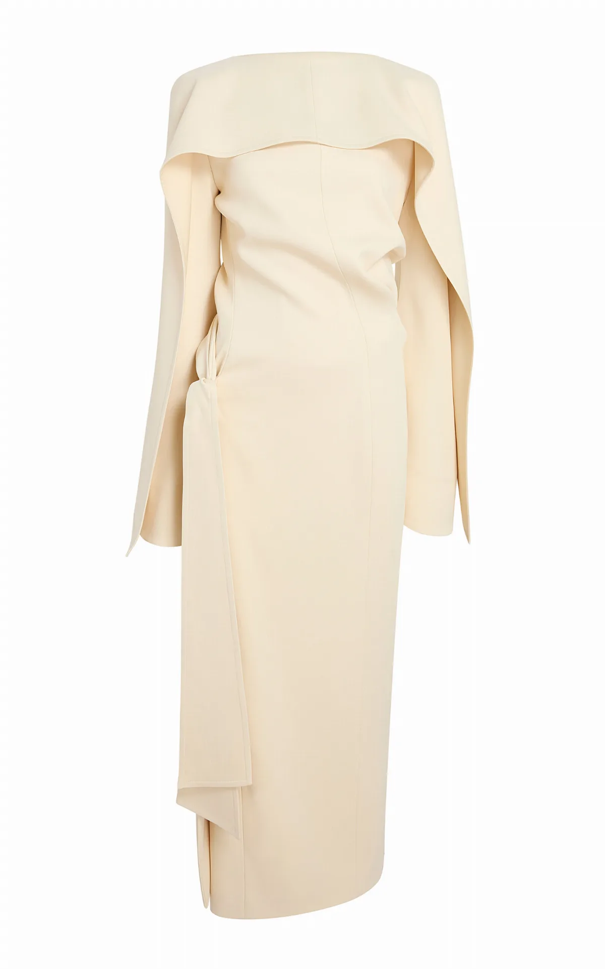 Yon Crepe Satin Midi Dress by Khaite
