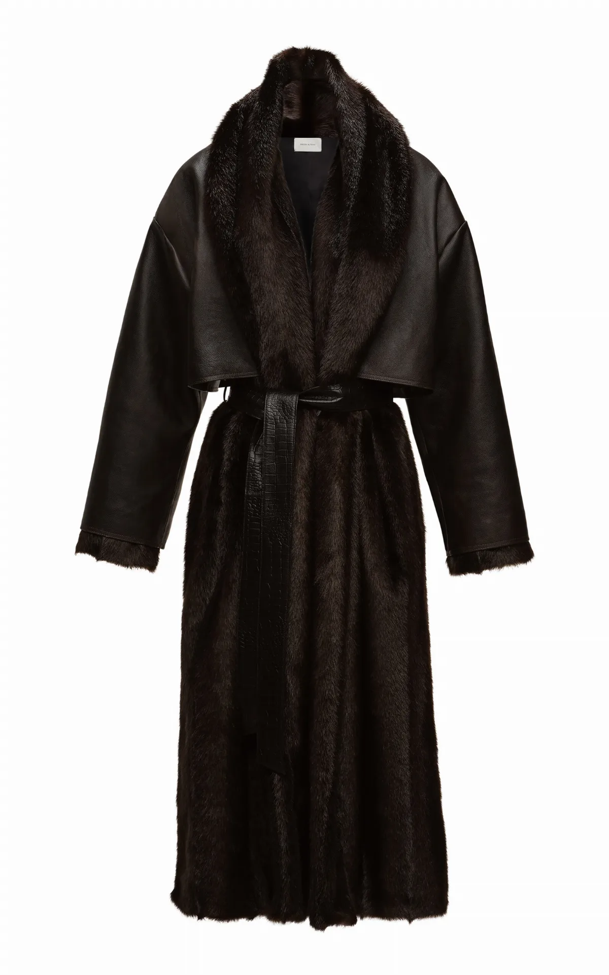 Layered Faux-Fur Coat by Magda Butrym
