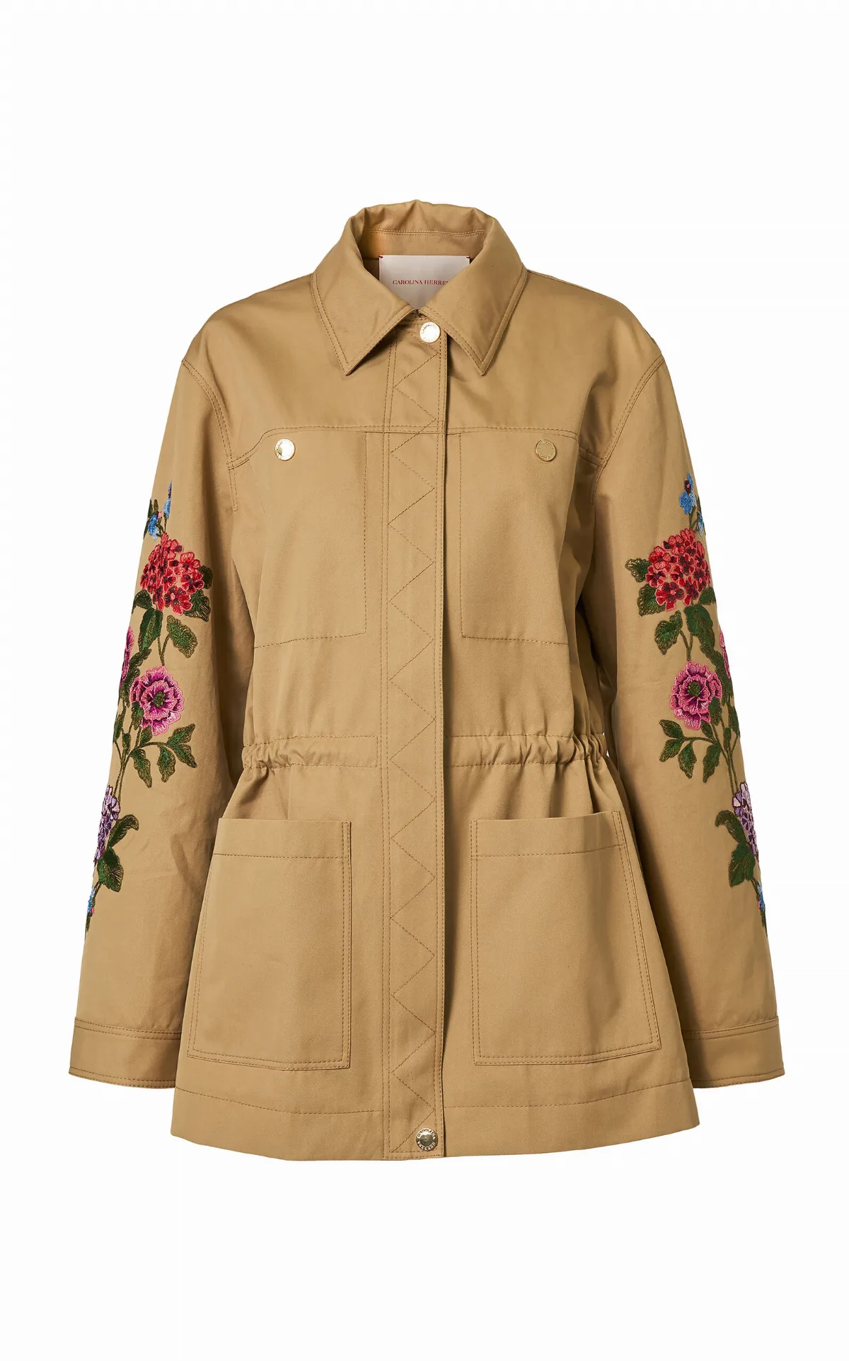 Embroidered Cotton Jacket by Carolina Herrera