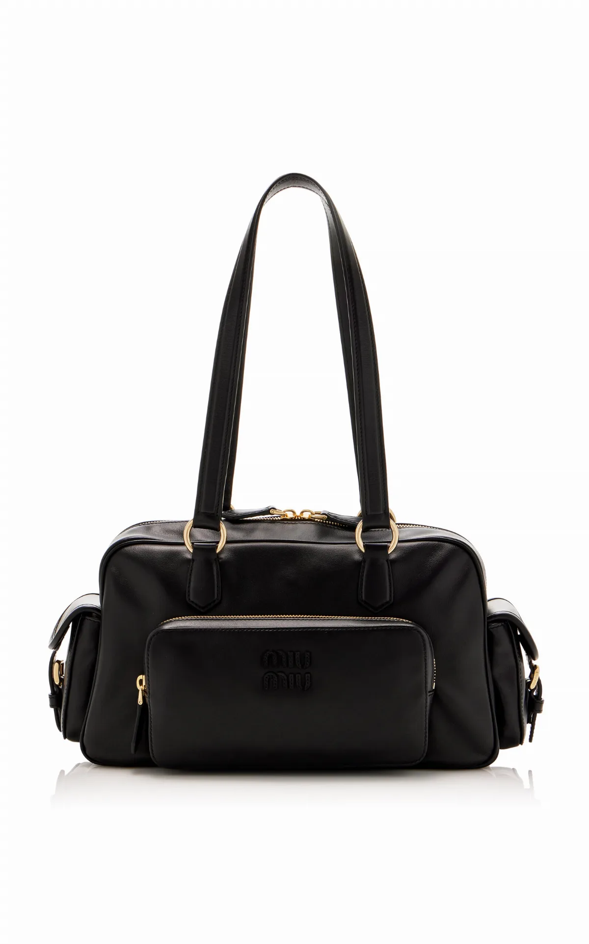 Pocket Leather Bag by Miu Miu