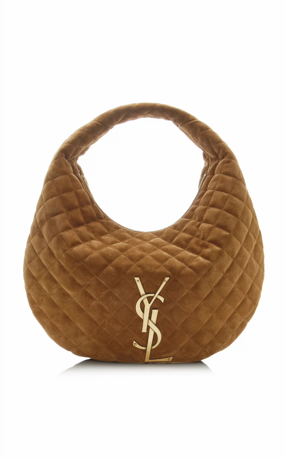 Icare Quilted Suede Hobo Bag by Saint Laurent