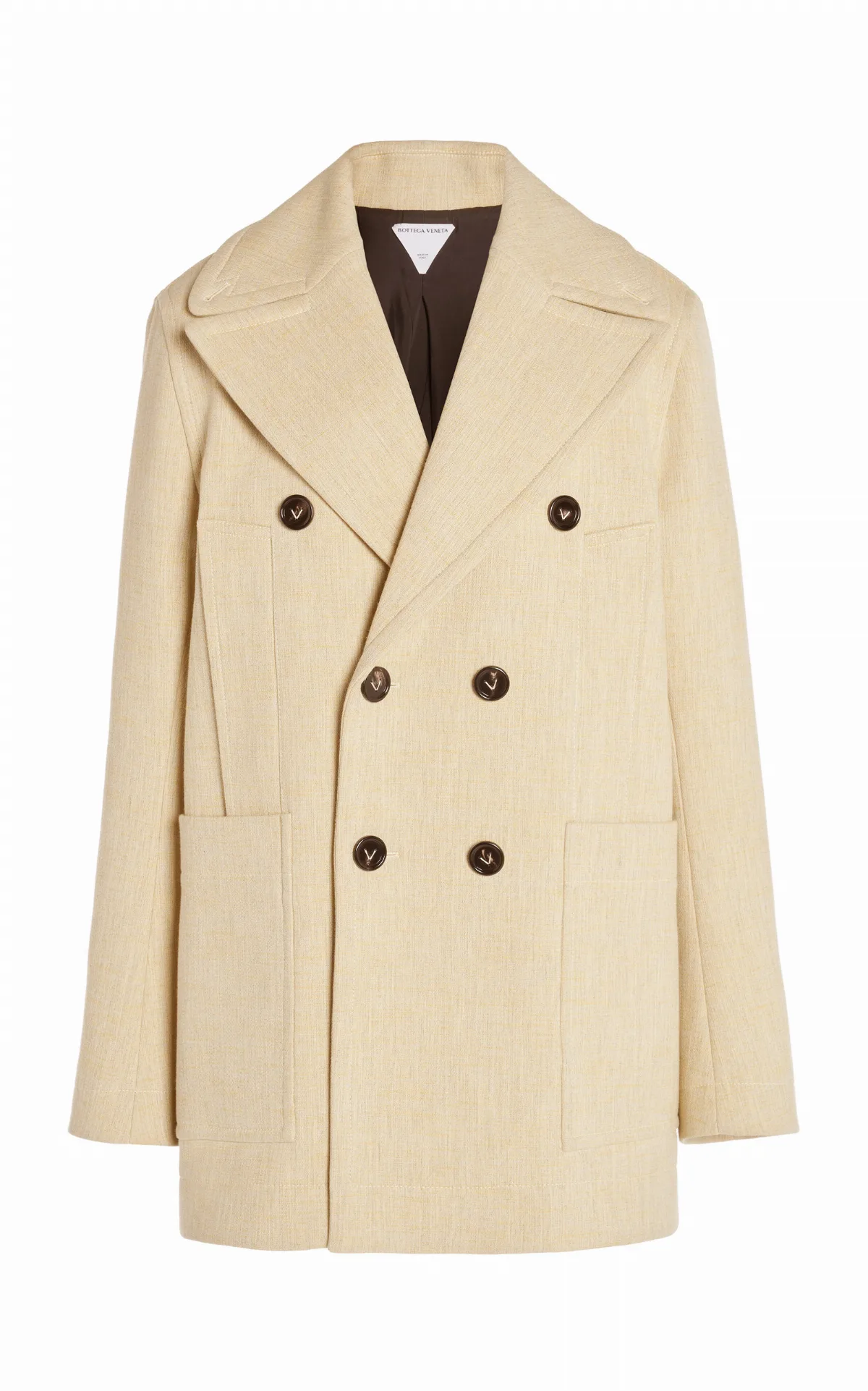 Double-Breasted Cocoon Coat by Bottega Veneta