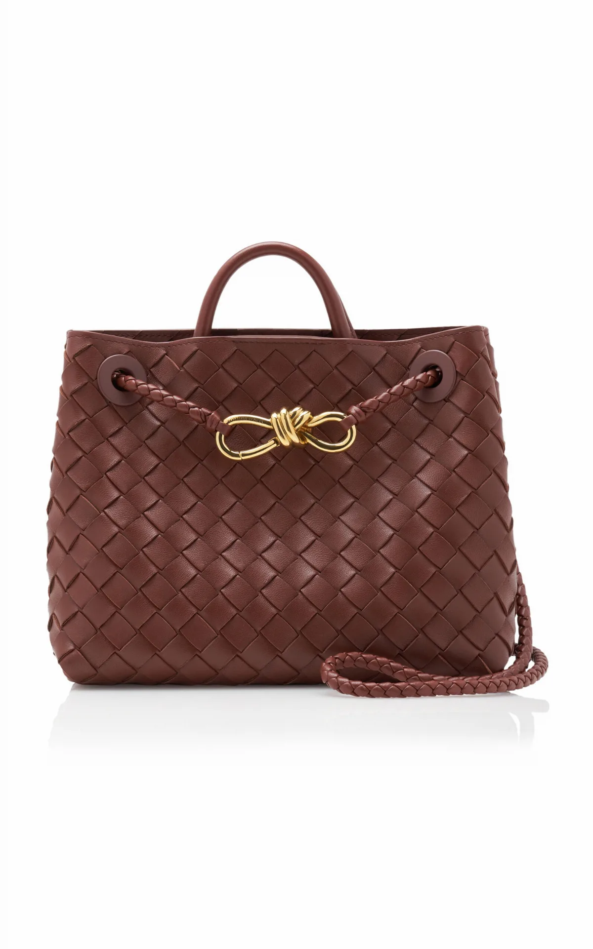 Small Andiamo Intrecciato Leather Bag by Bottega Veneta