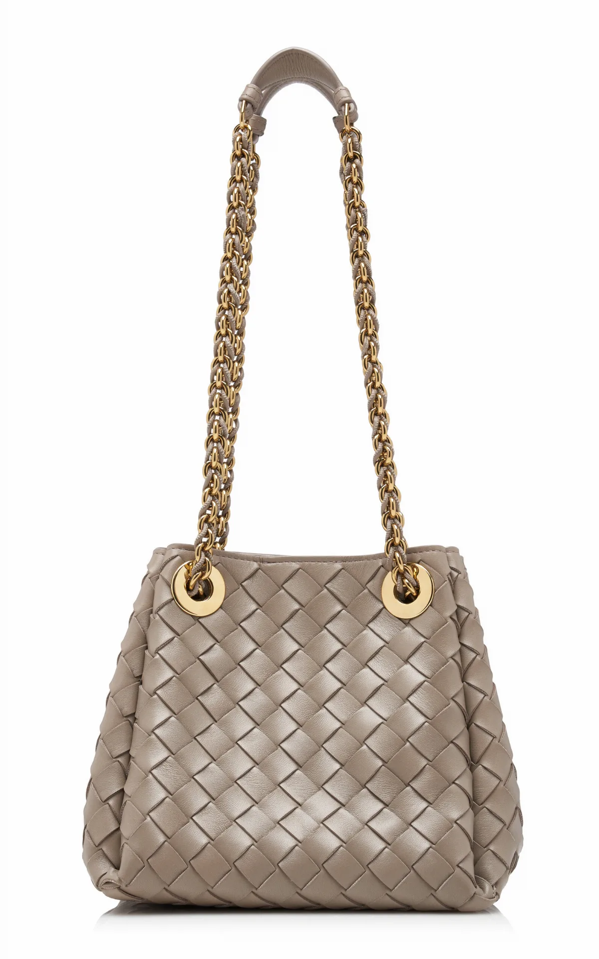 Small Parachute Intrecciato Leather Chain Bag by Bottega Veneta