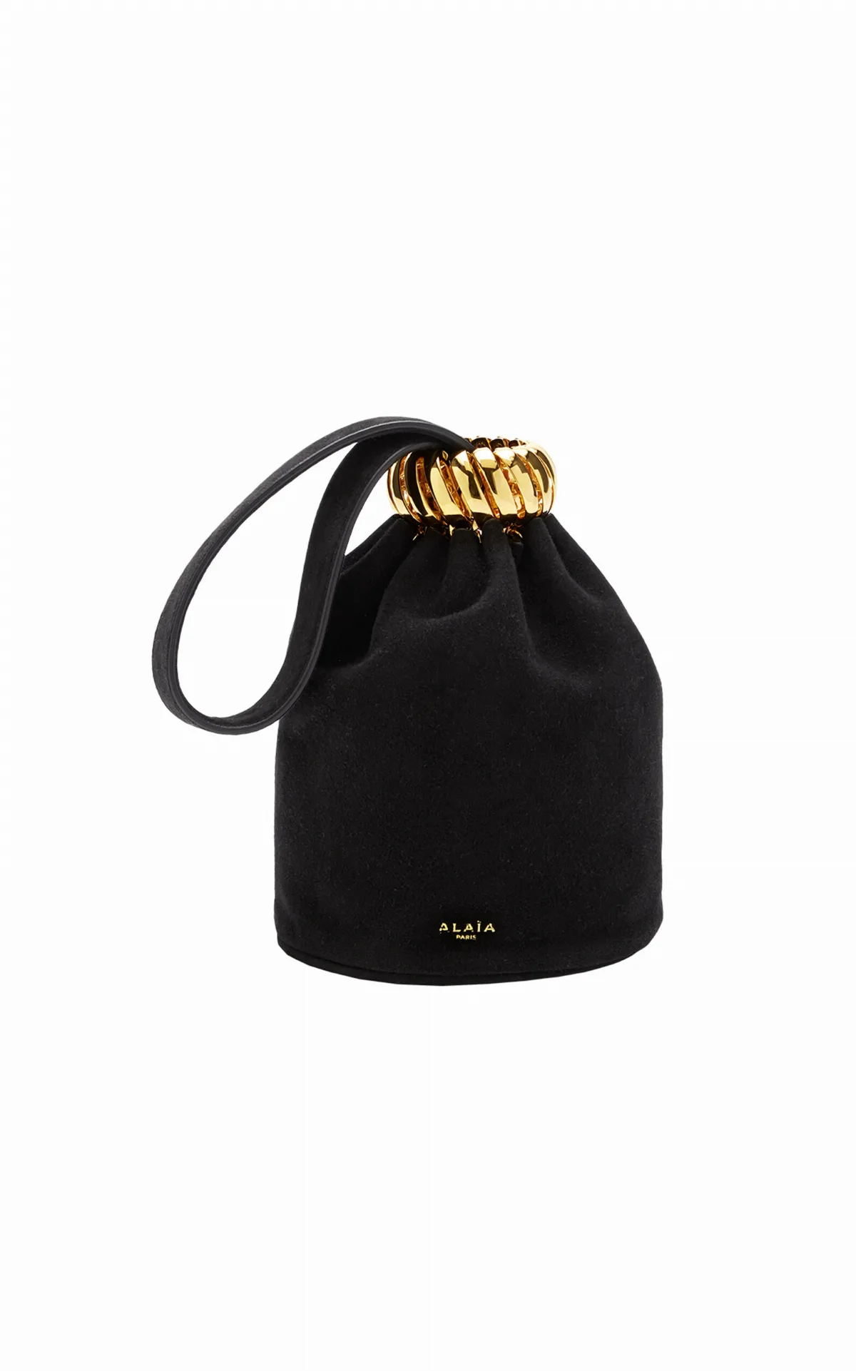 Spiral Hardware Suede Bracelet Bag by ALAÏA