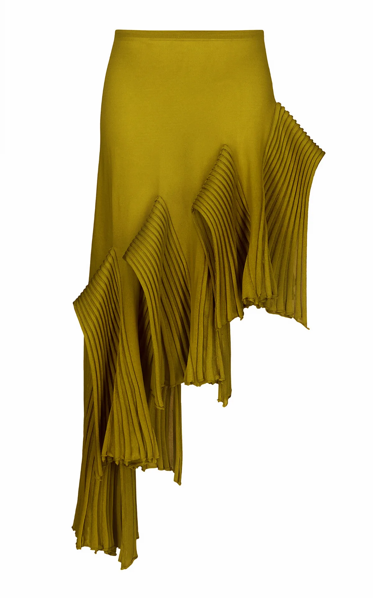 Asymmetric Leaf Godet Skirt by ALAÏA