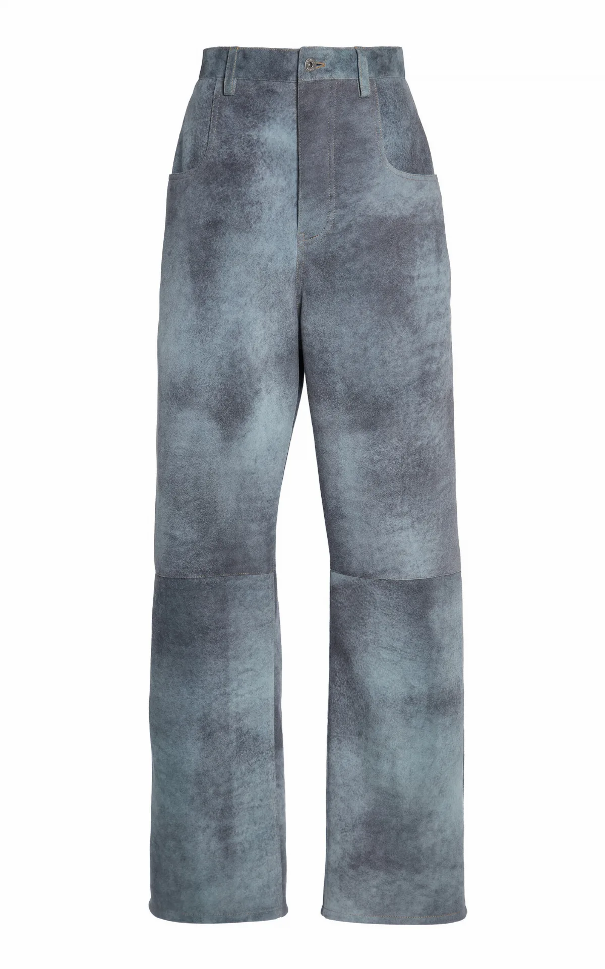 Relaxed Suede Wide-Leg Pants by Bottega Veneta