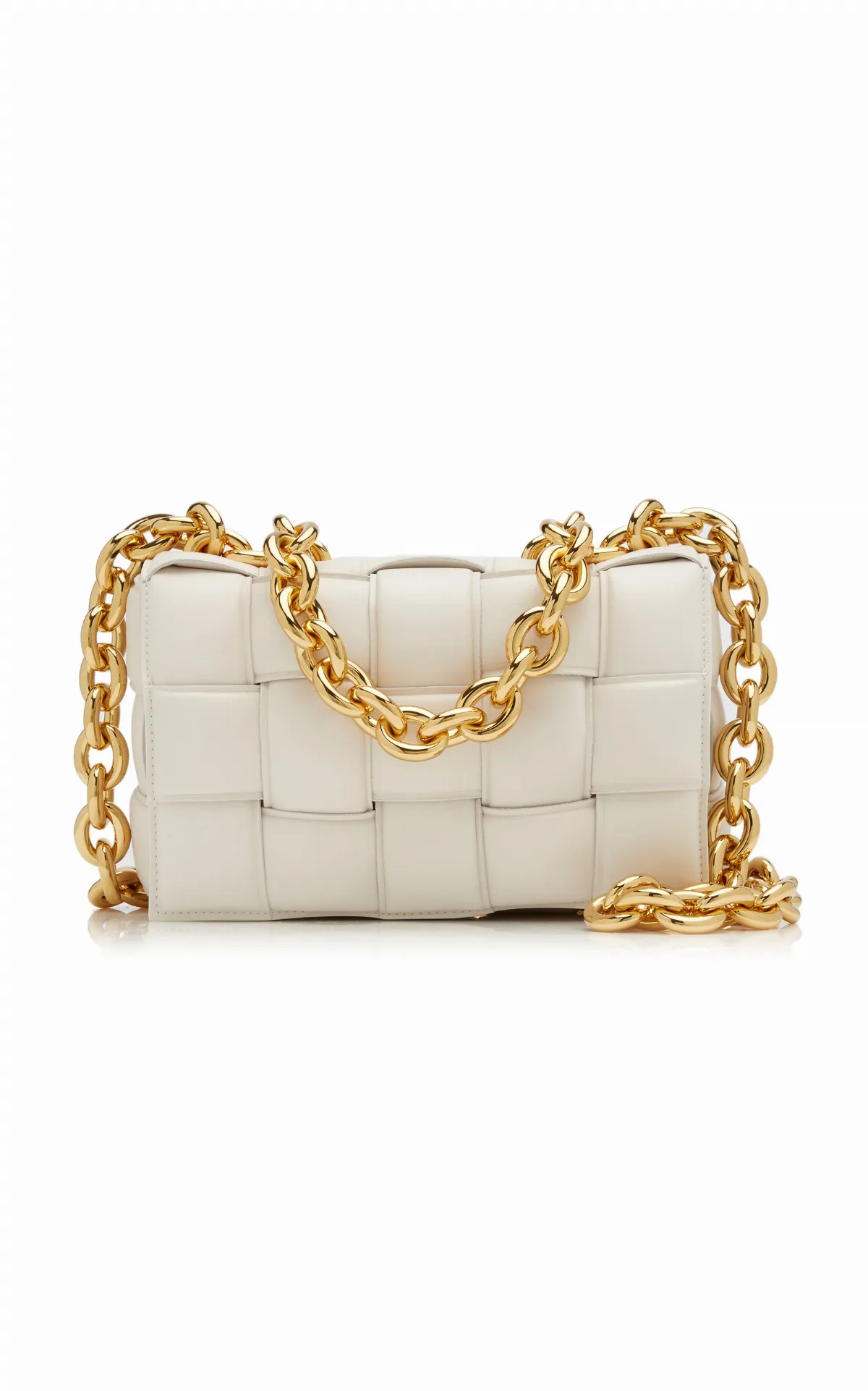 The Chain Padded Cassette Leather Bag