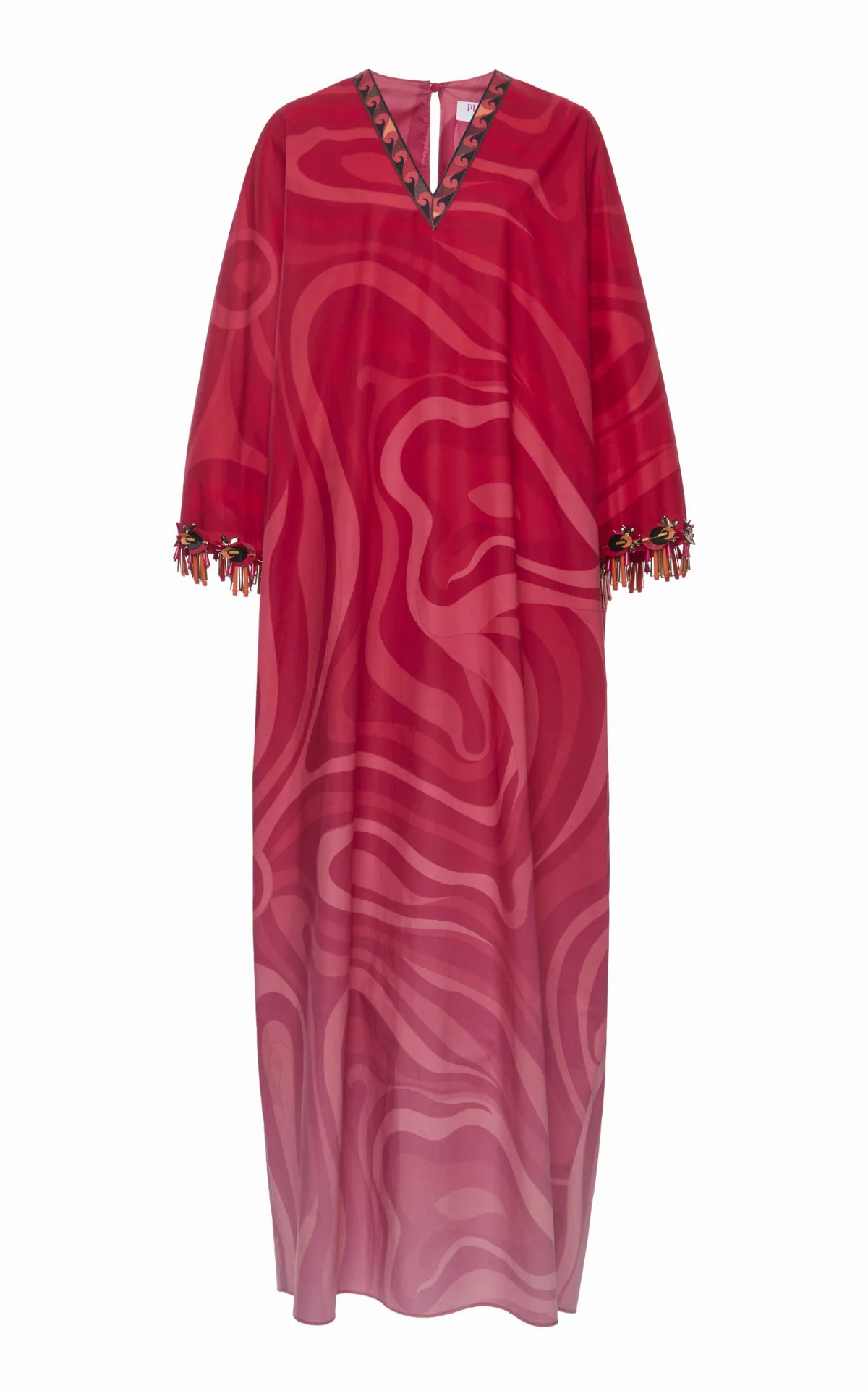 La Isla Embroidered Kaftan Maxi Dress by Pucci