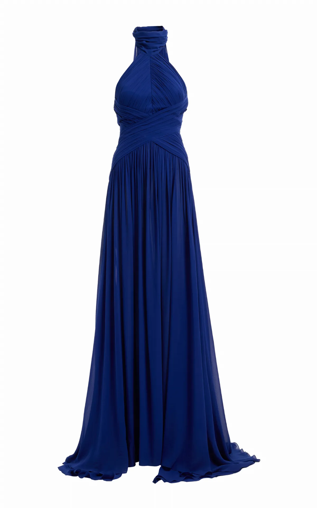 Halter-Neck Silk Gown by Elie Saab
